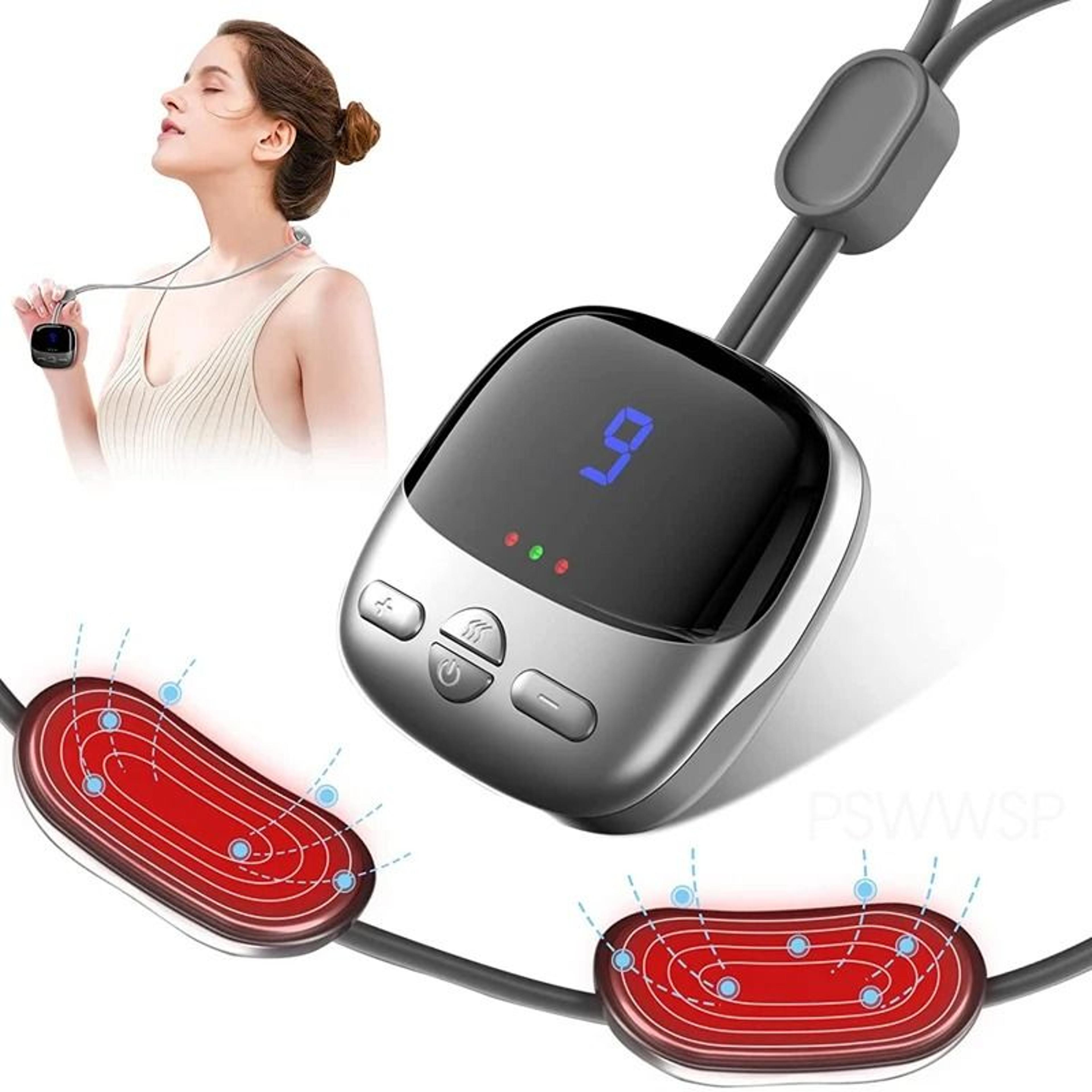 relaxtherm smart neck massager with heating for cervical spine support