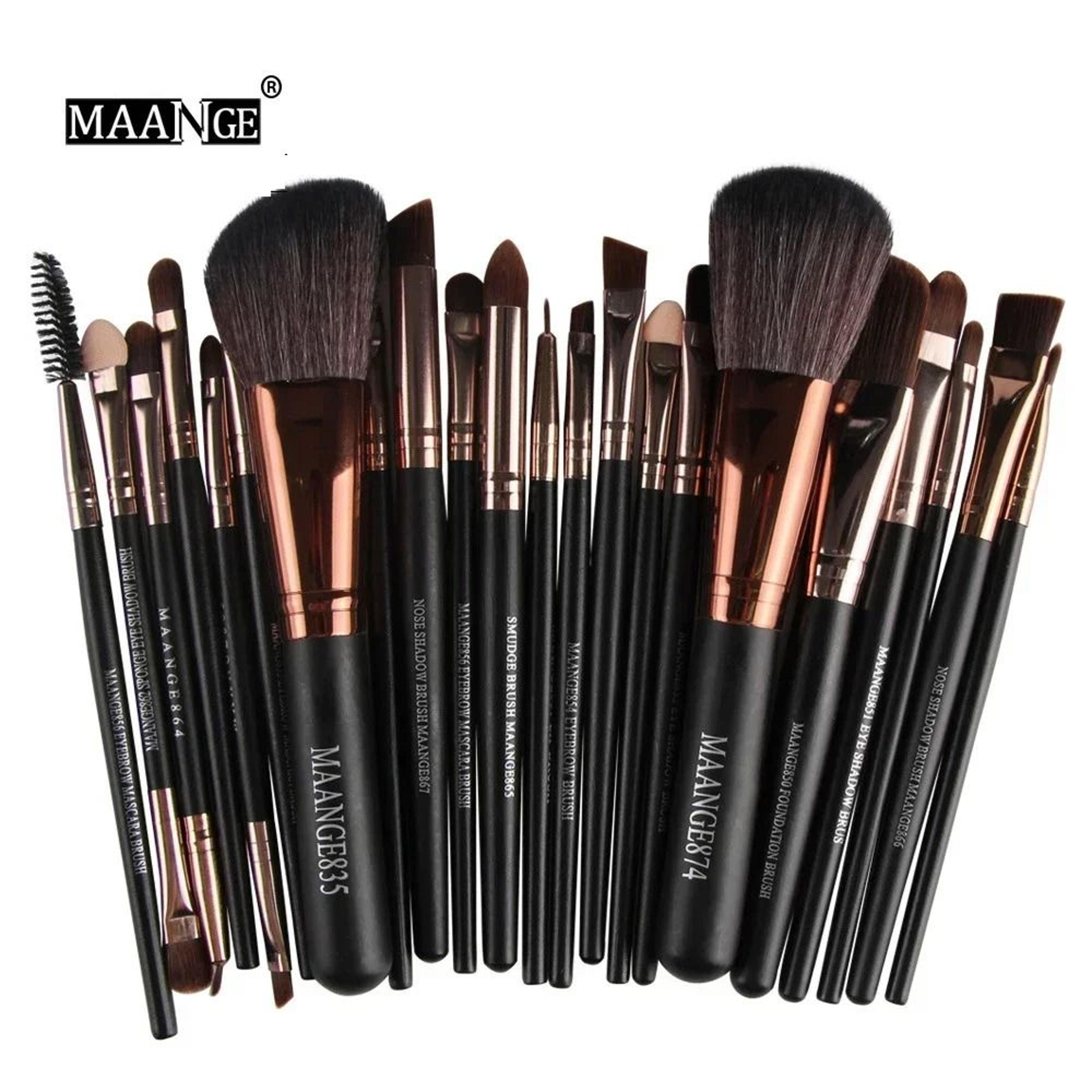 problend professional makeup brush set for face and eyes