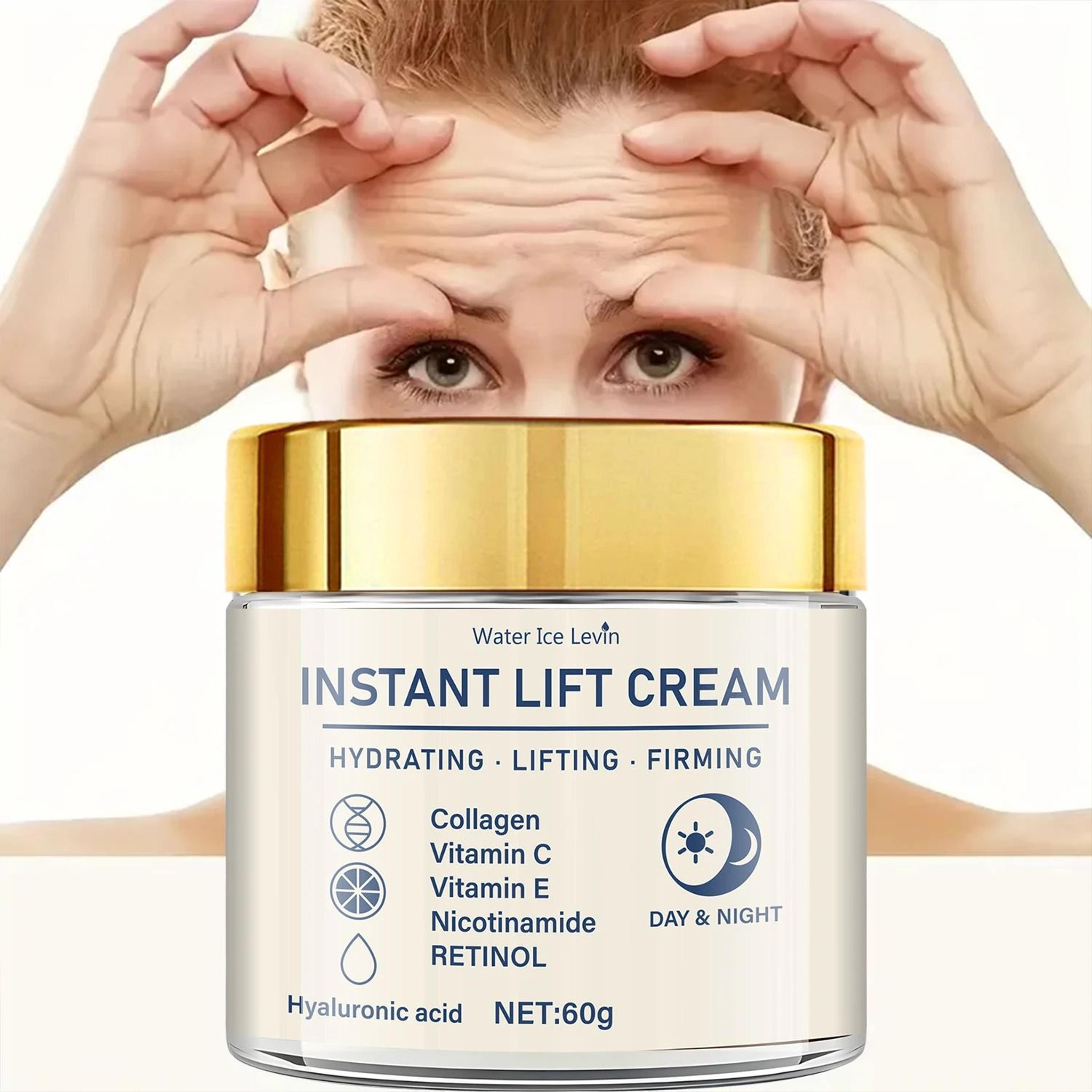 retinol hyaluronic acid firming face cream for lifting and deep hydration