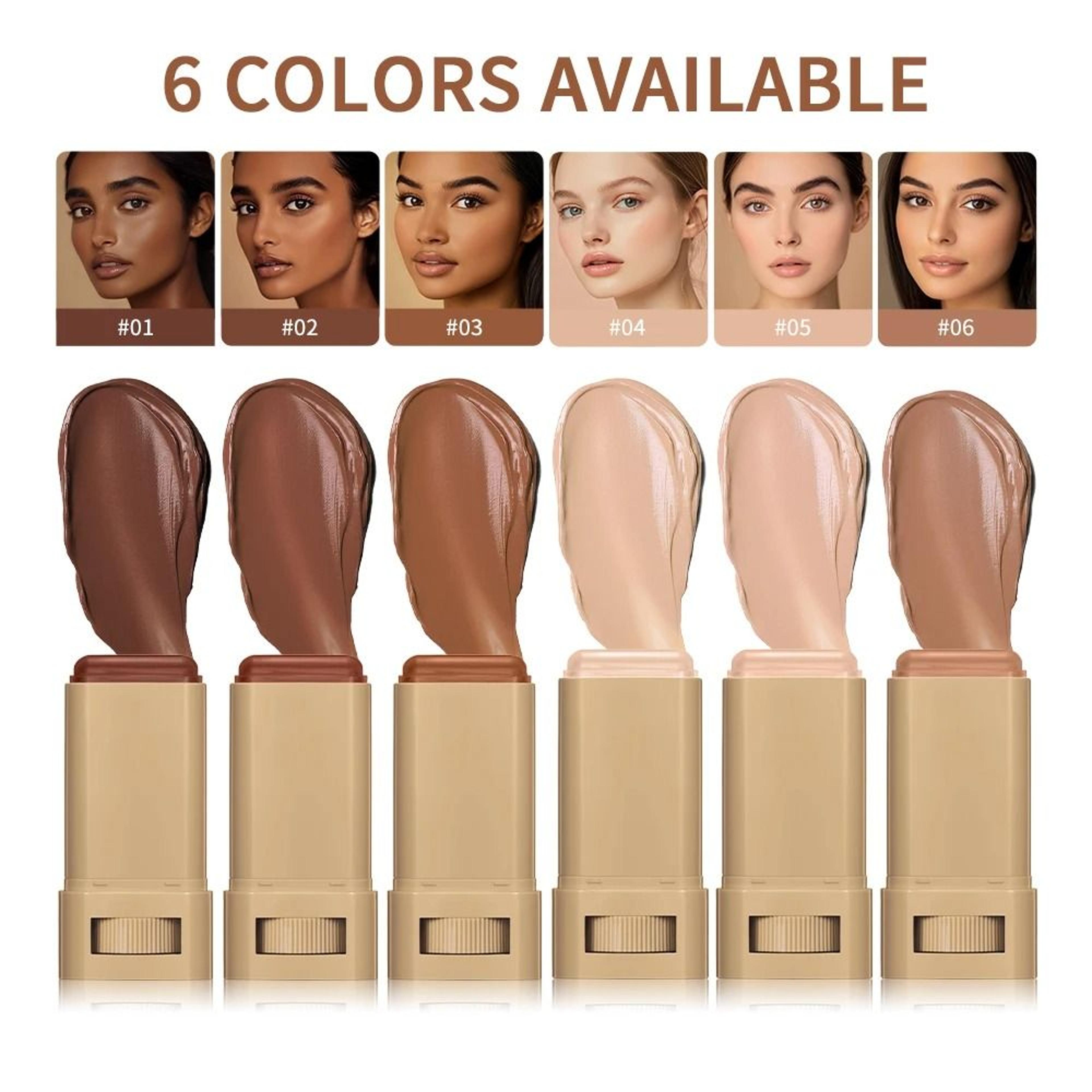 serum boosted skin tint foundation stick with plumping coverage