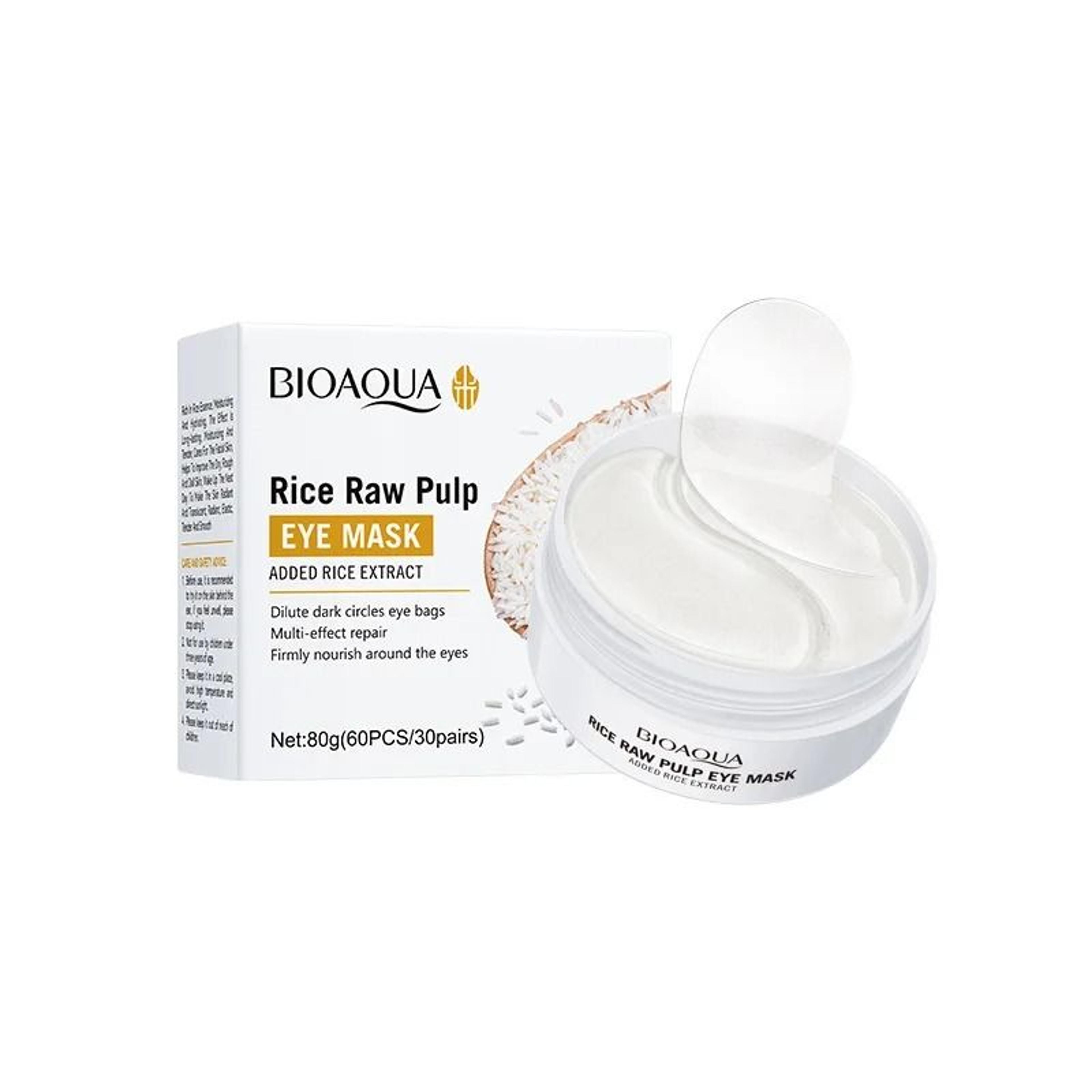 bioaqua white rice collagen eye mask for dark circles and firming care