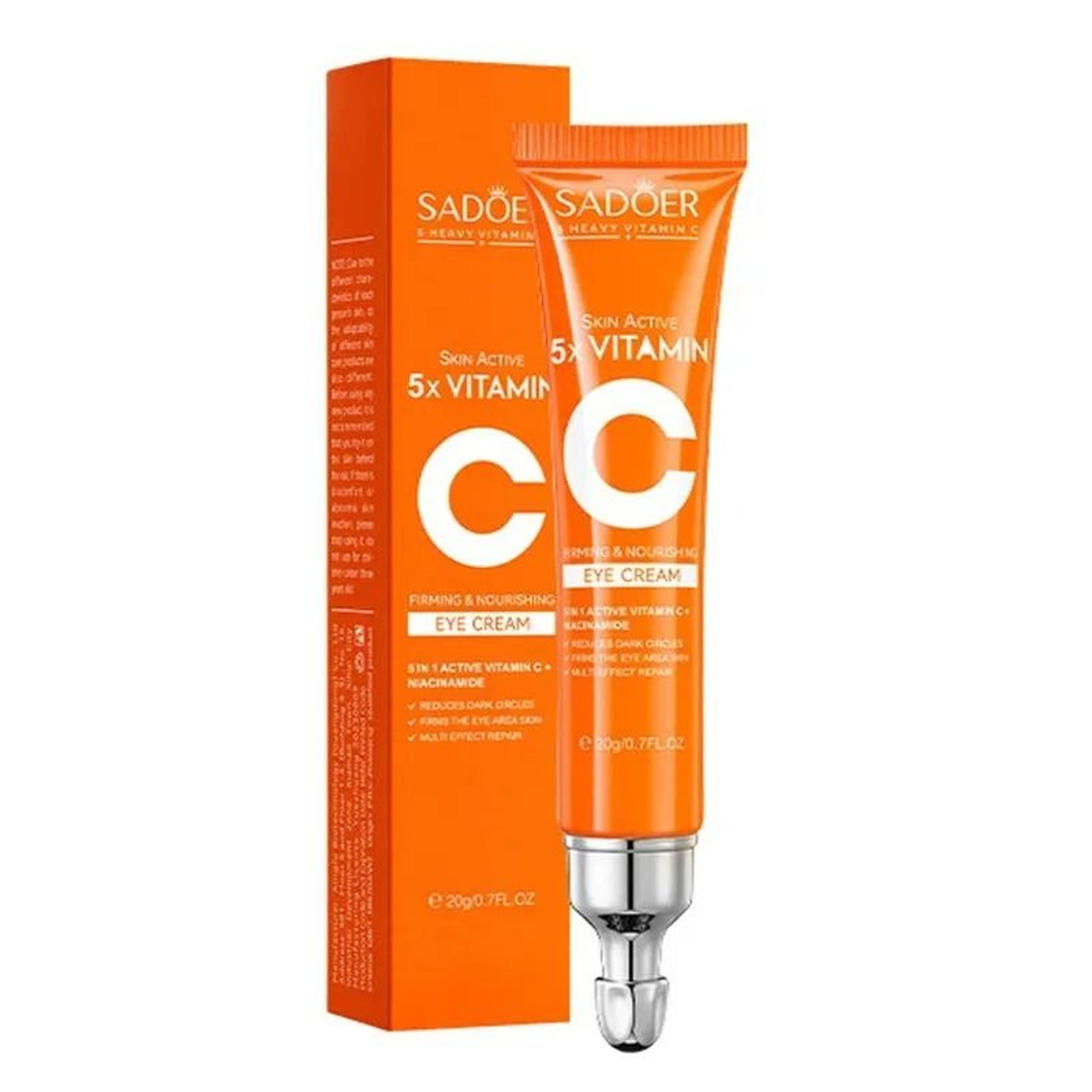 sadoer vitamin c brightening and firming eye cream