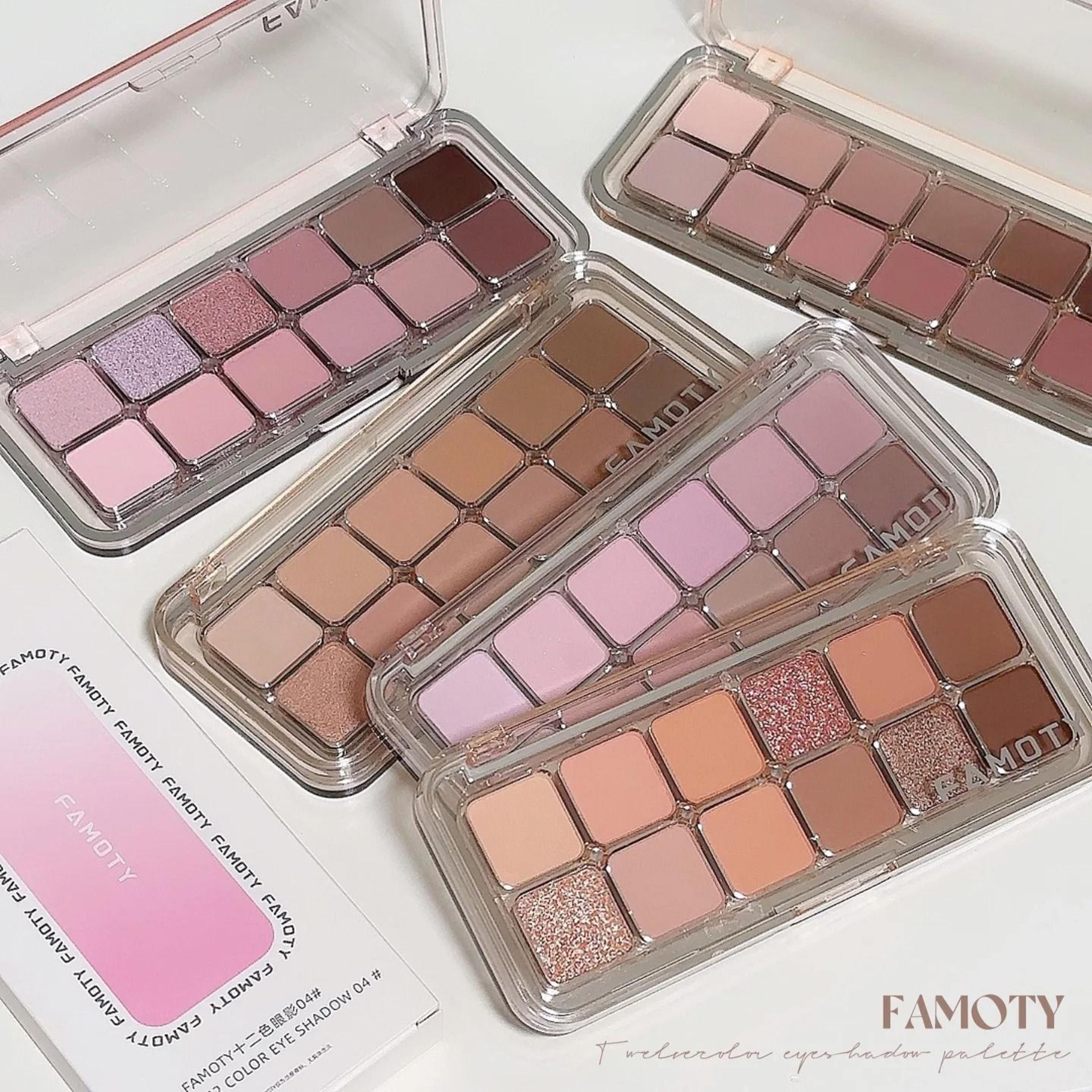 12 color all matte earth tone eyeshadow palette