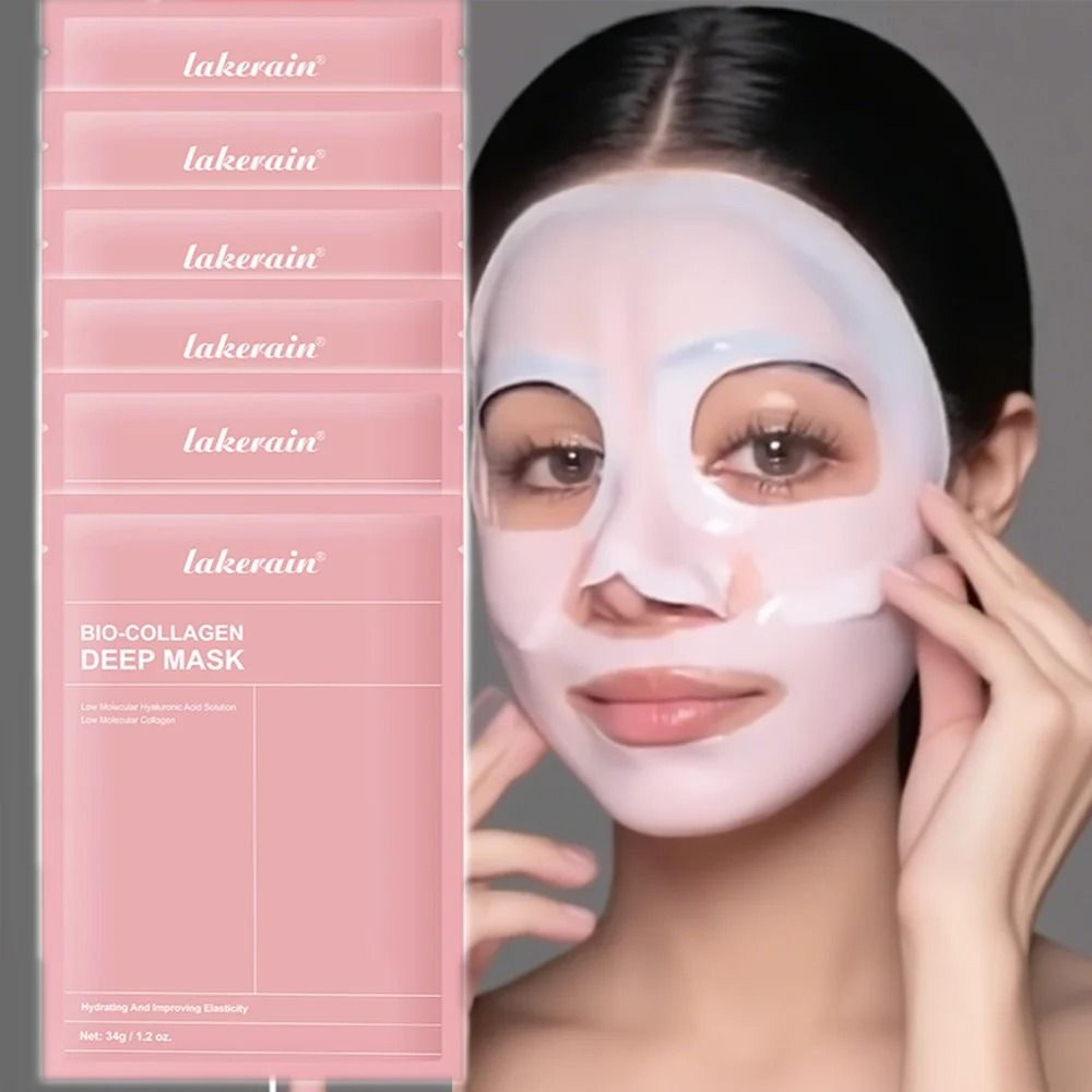 bio collagen real deep hydrating overnight hydrogel face mask
