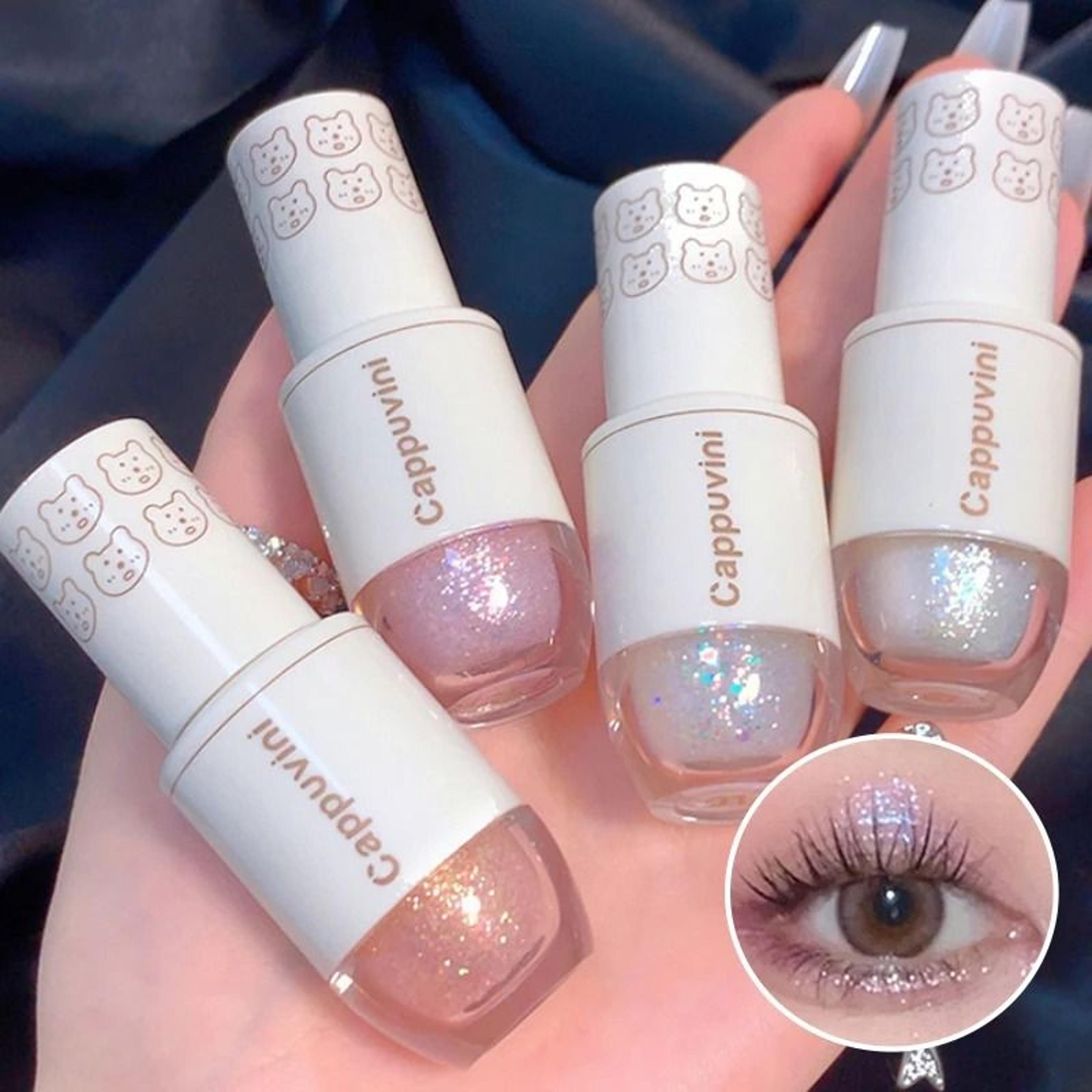 cappuvini star dots liquid eyeshadow pearlescent glitter shine