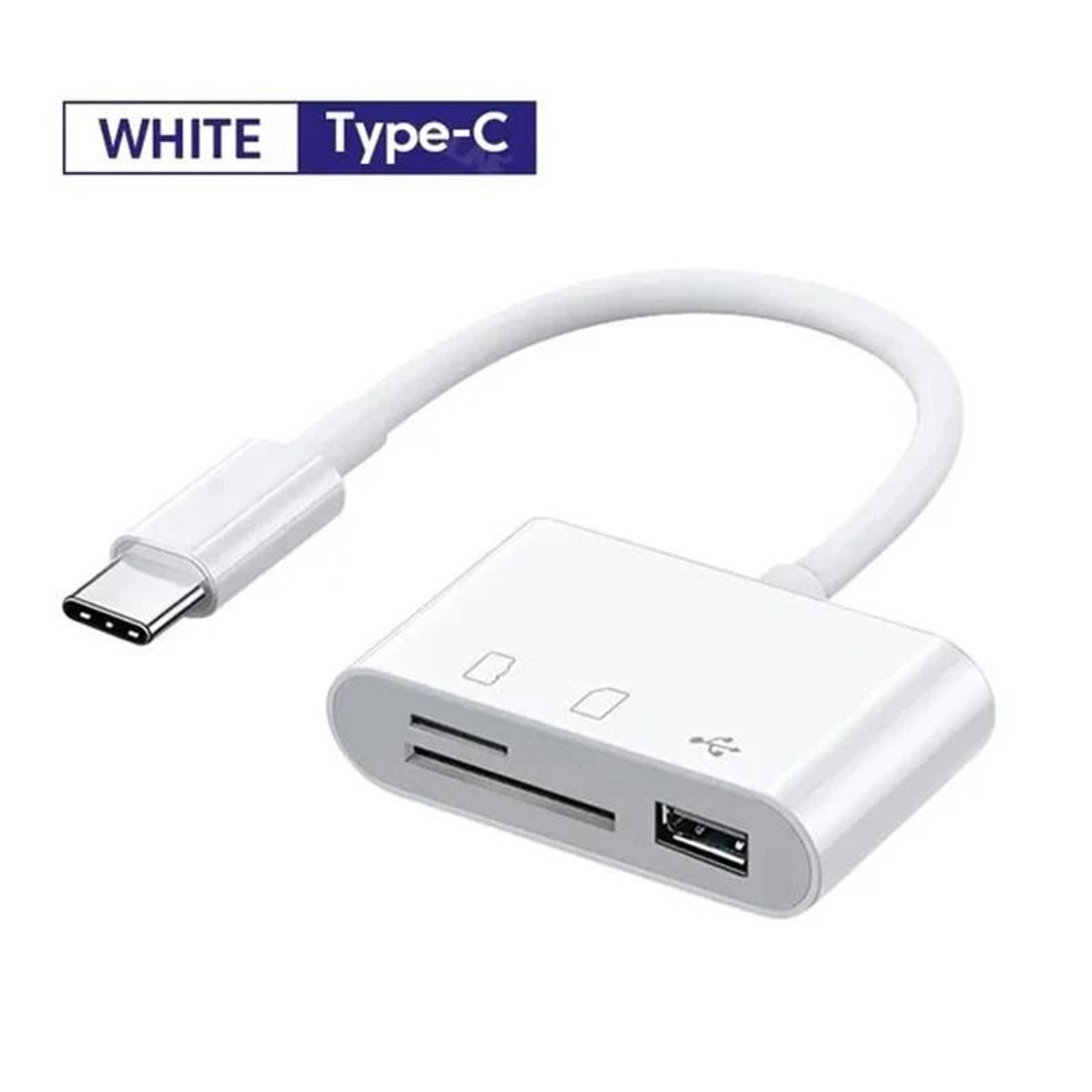 usb c multi card reader adapter for tf cf and sd memory cards
