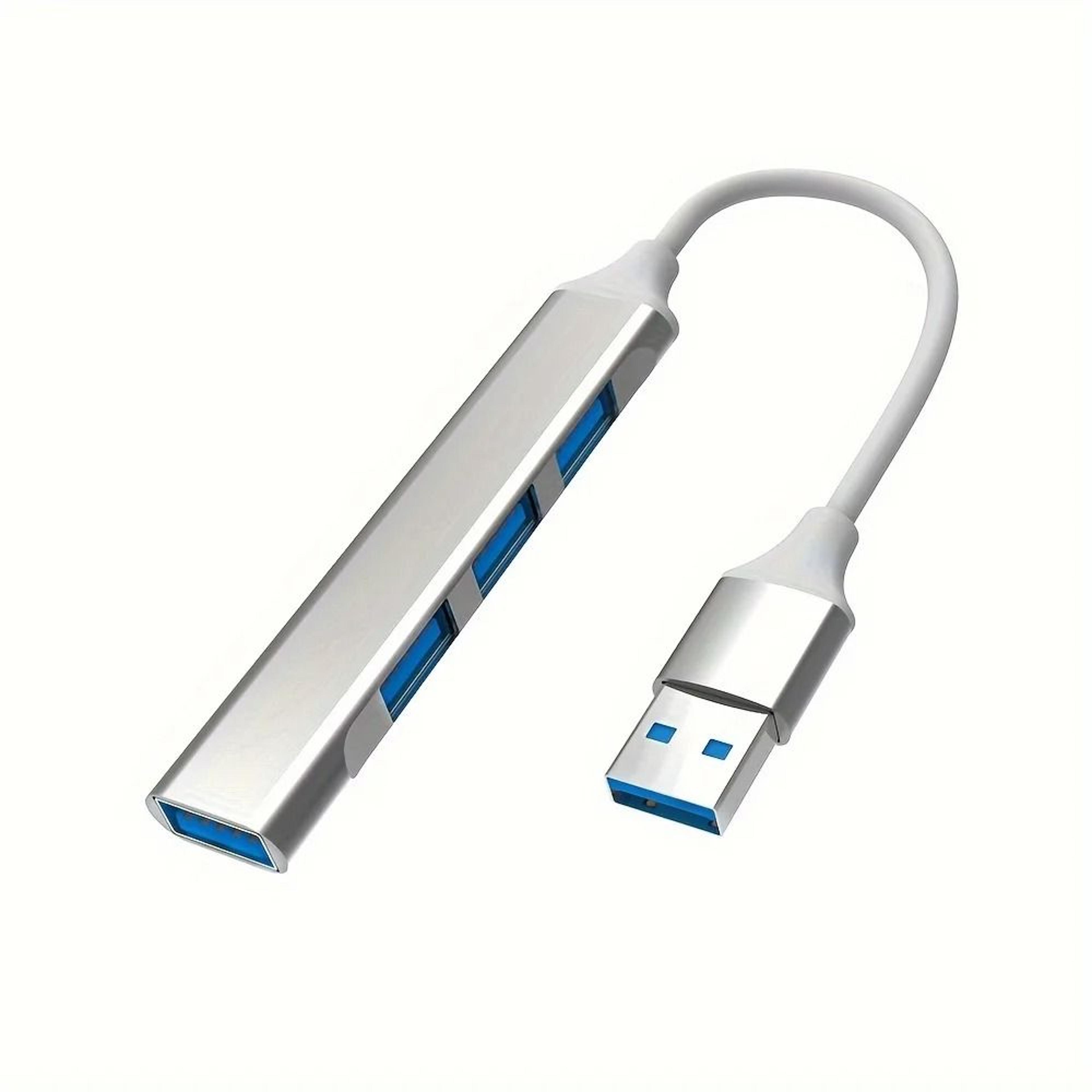 4 port usb c hub multi splitter otg adapter for laptop and pc