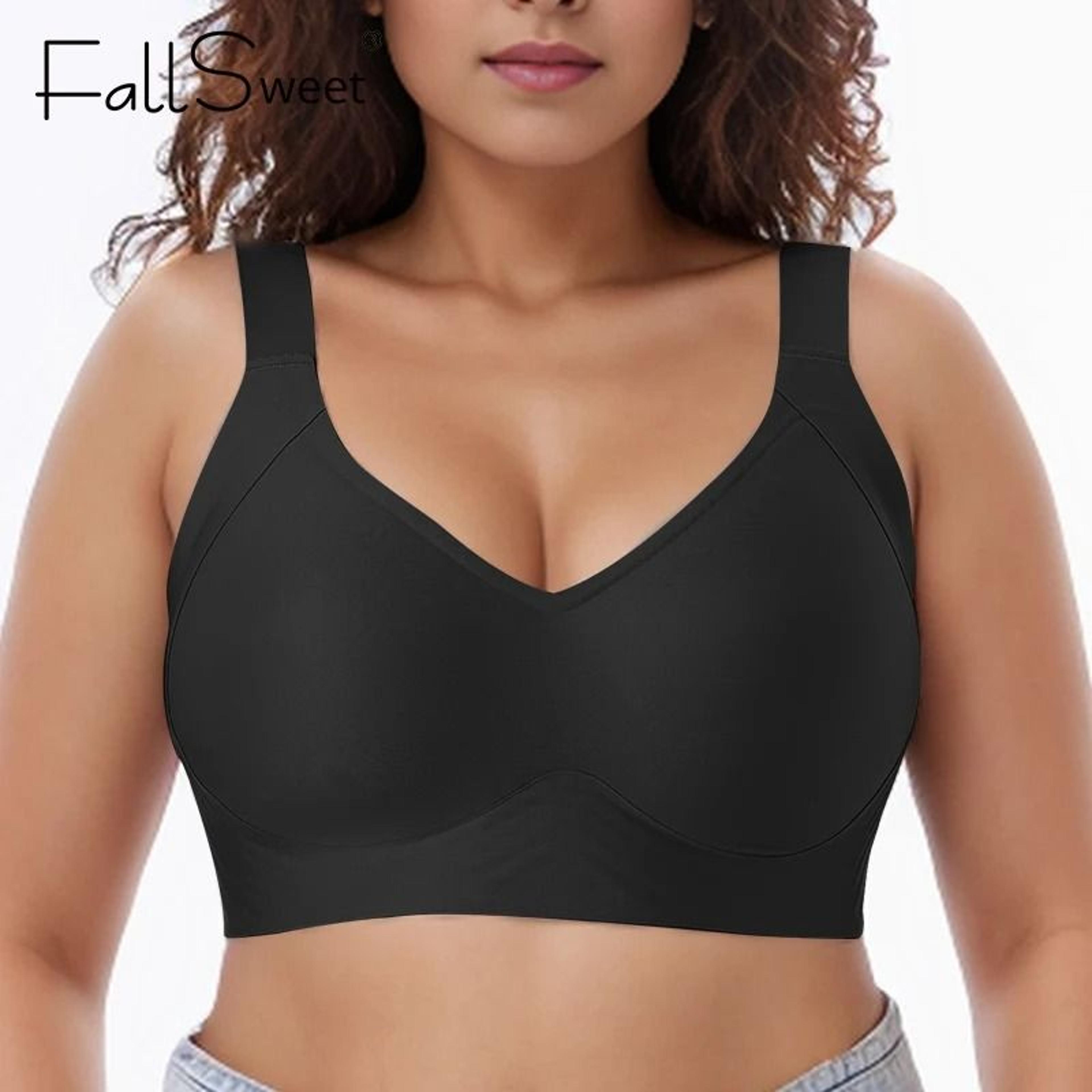 wireless seamless full coverage bra soft push up everyday bralette