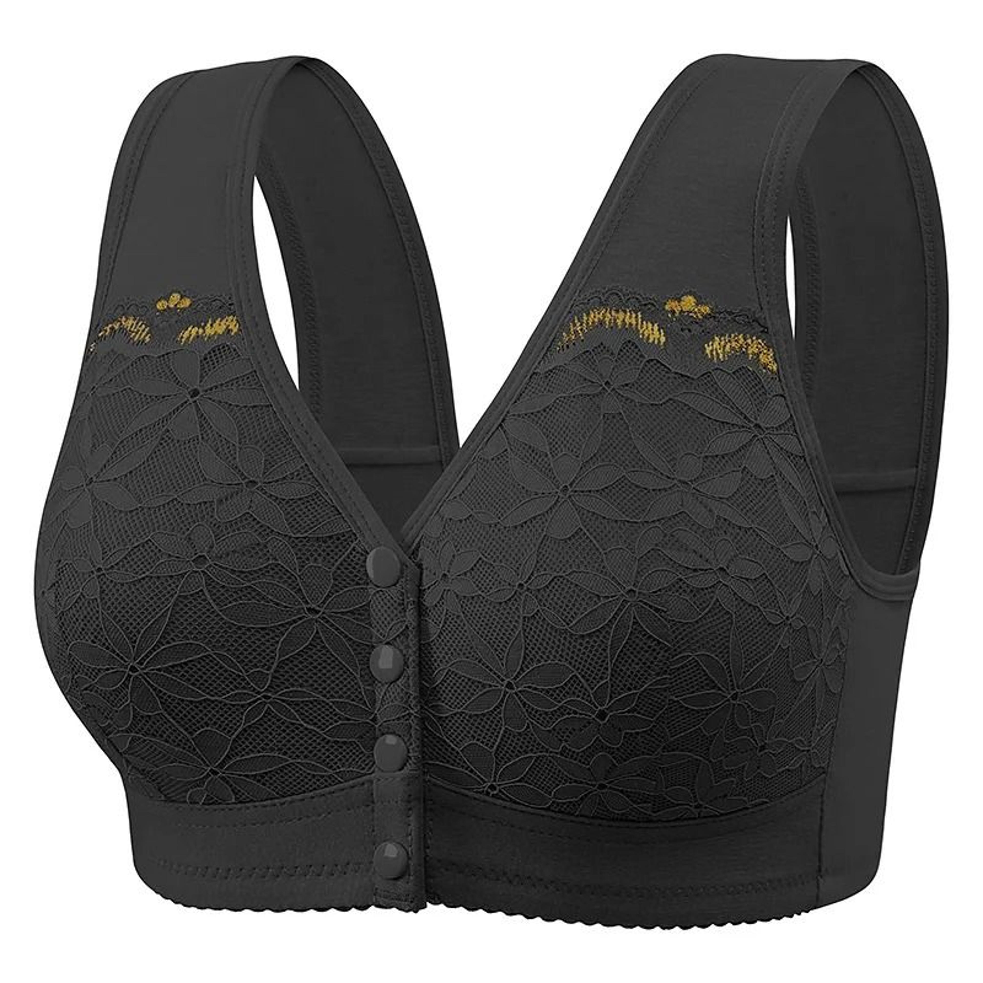 comfortsoft front buckle cotton bra no underwire extra large vest style