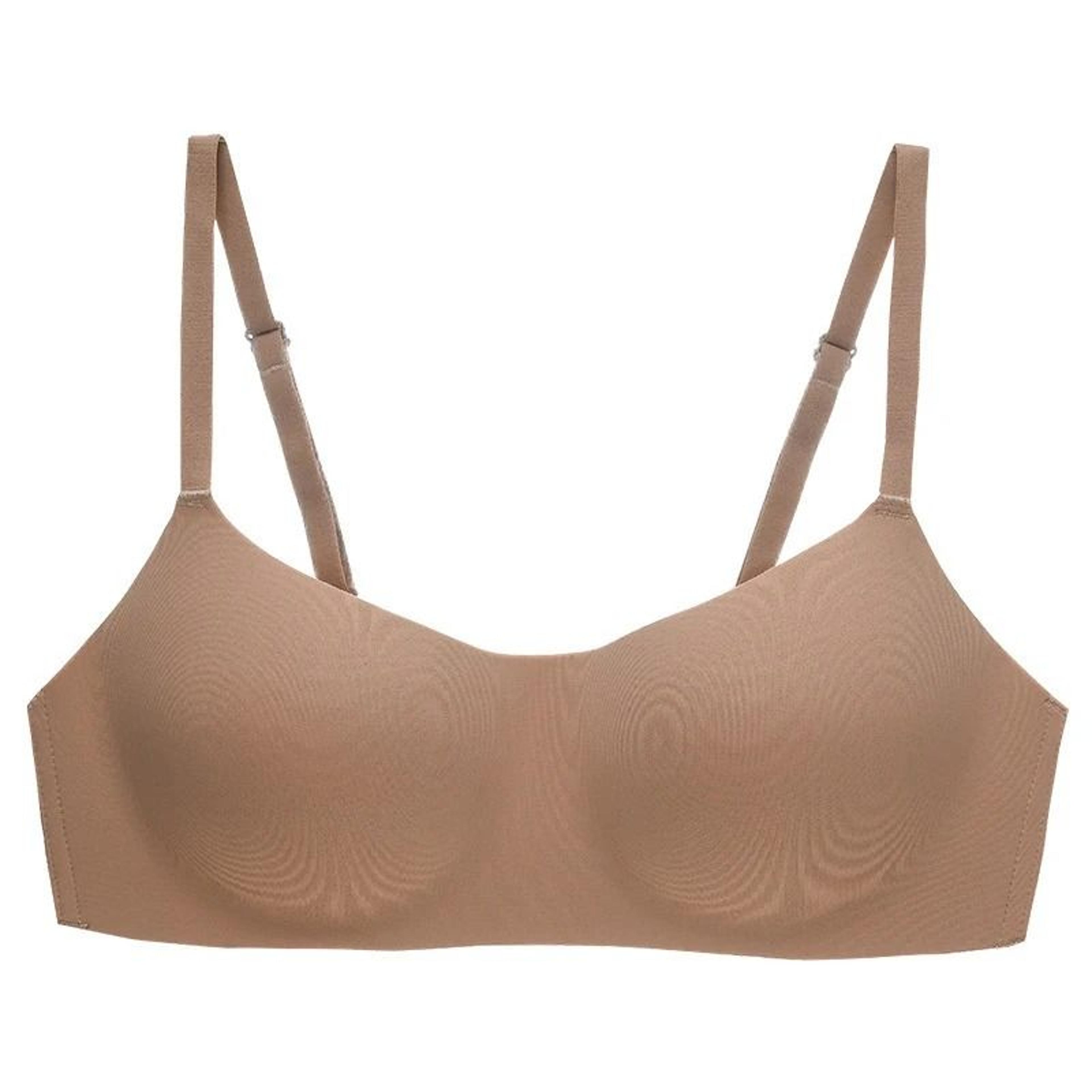 silkease one piece seamless bra wireless thin gathered