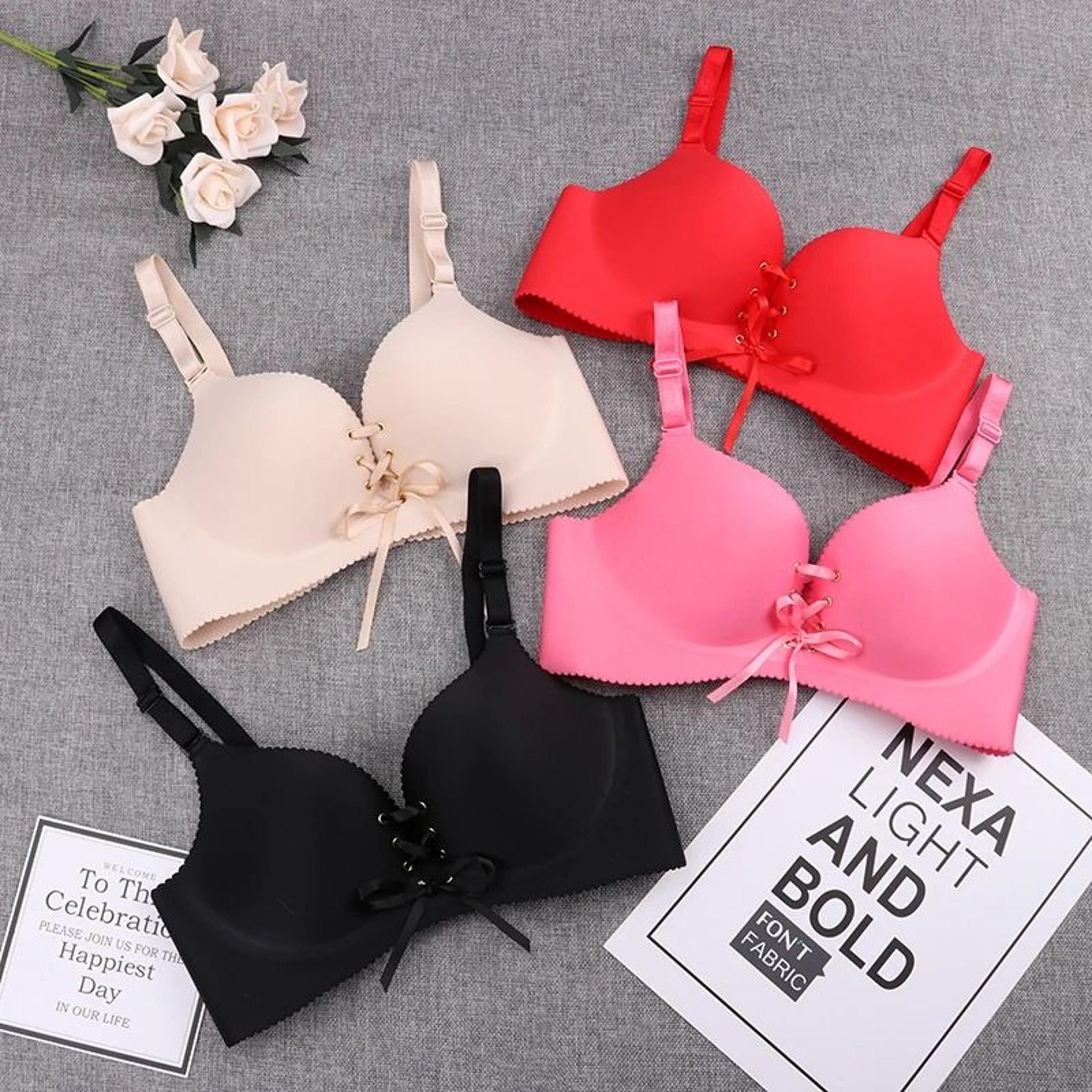 urbansilk seamless wireless push up cotton bralette