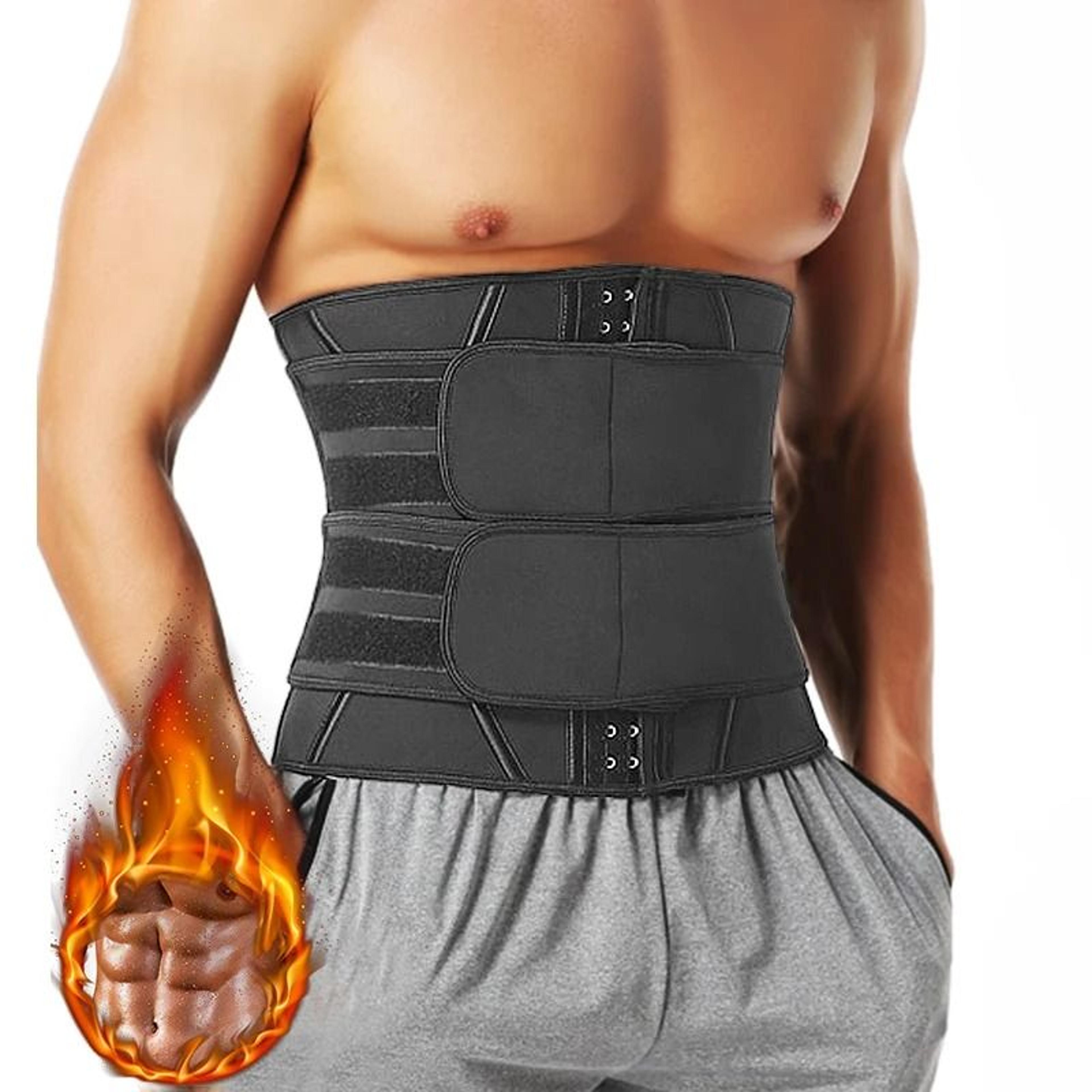 heatcore mens neoprene waist trainer sauna sweat belt