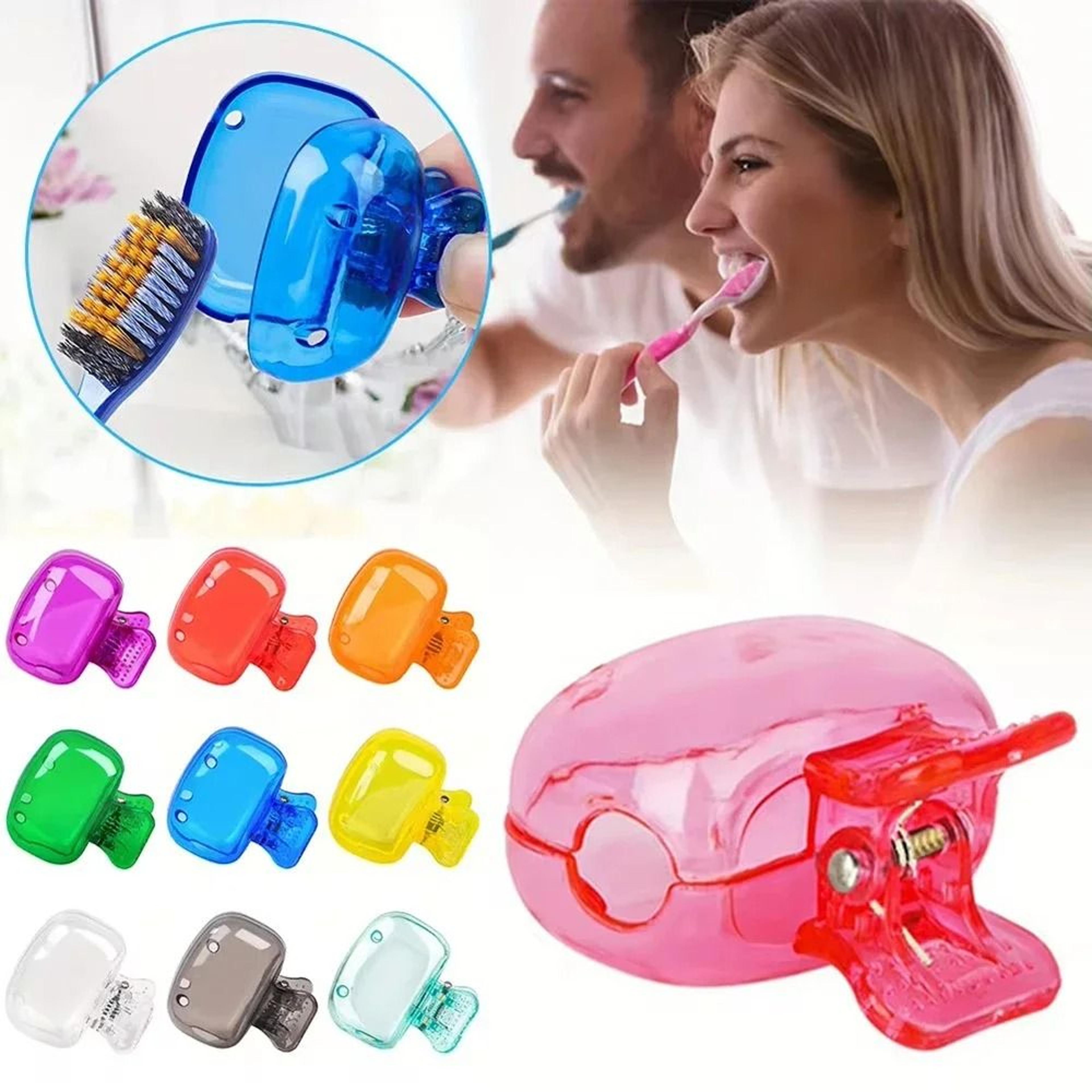 portable toothbrush head protective covers for electric and manual brushes