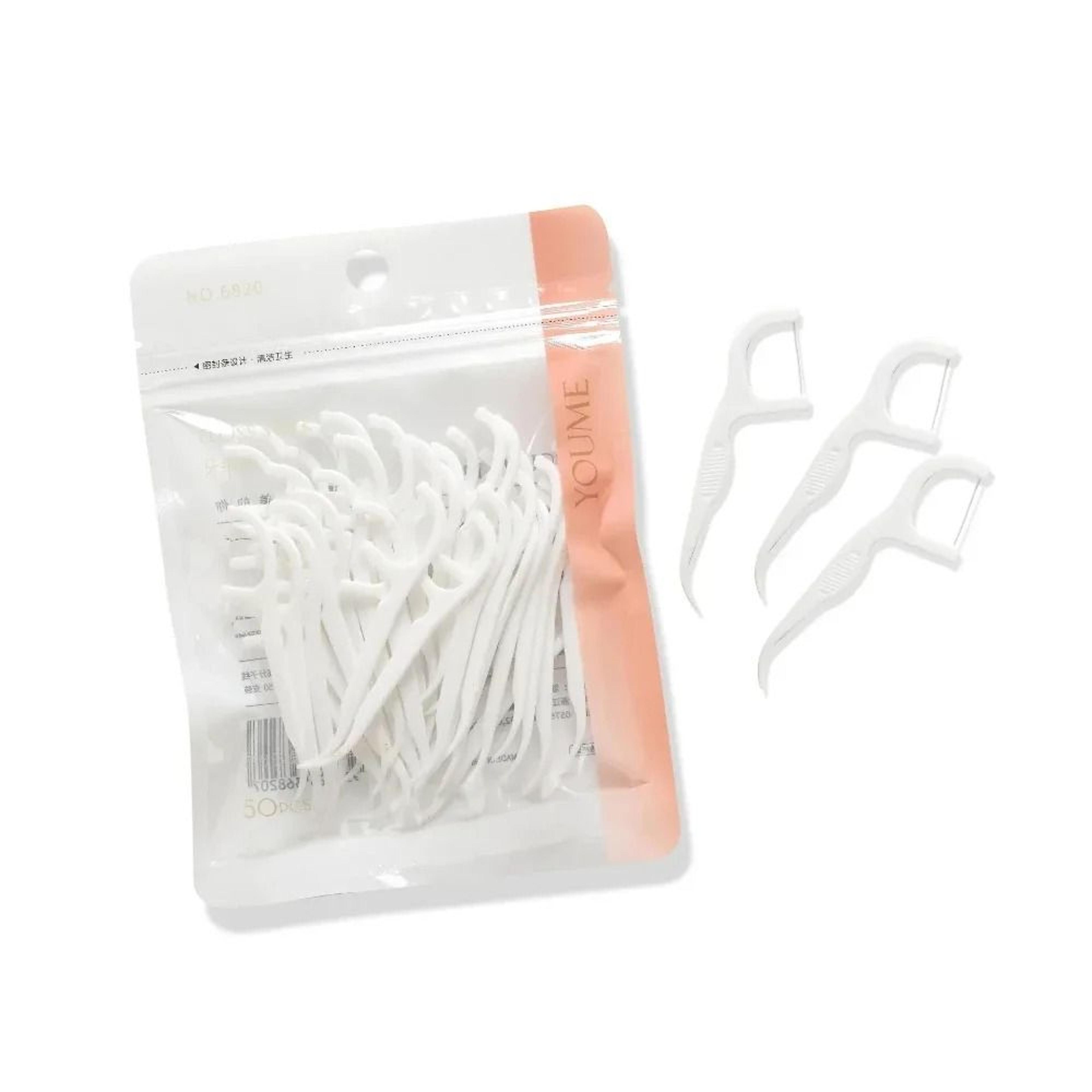 disposable dental floss sticks portable interdental cleaner