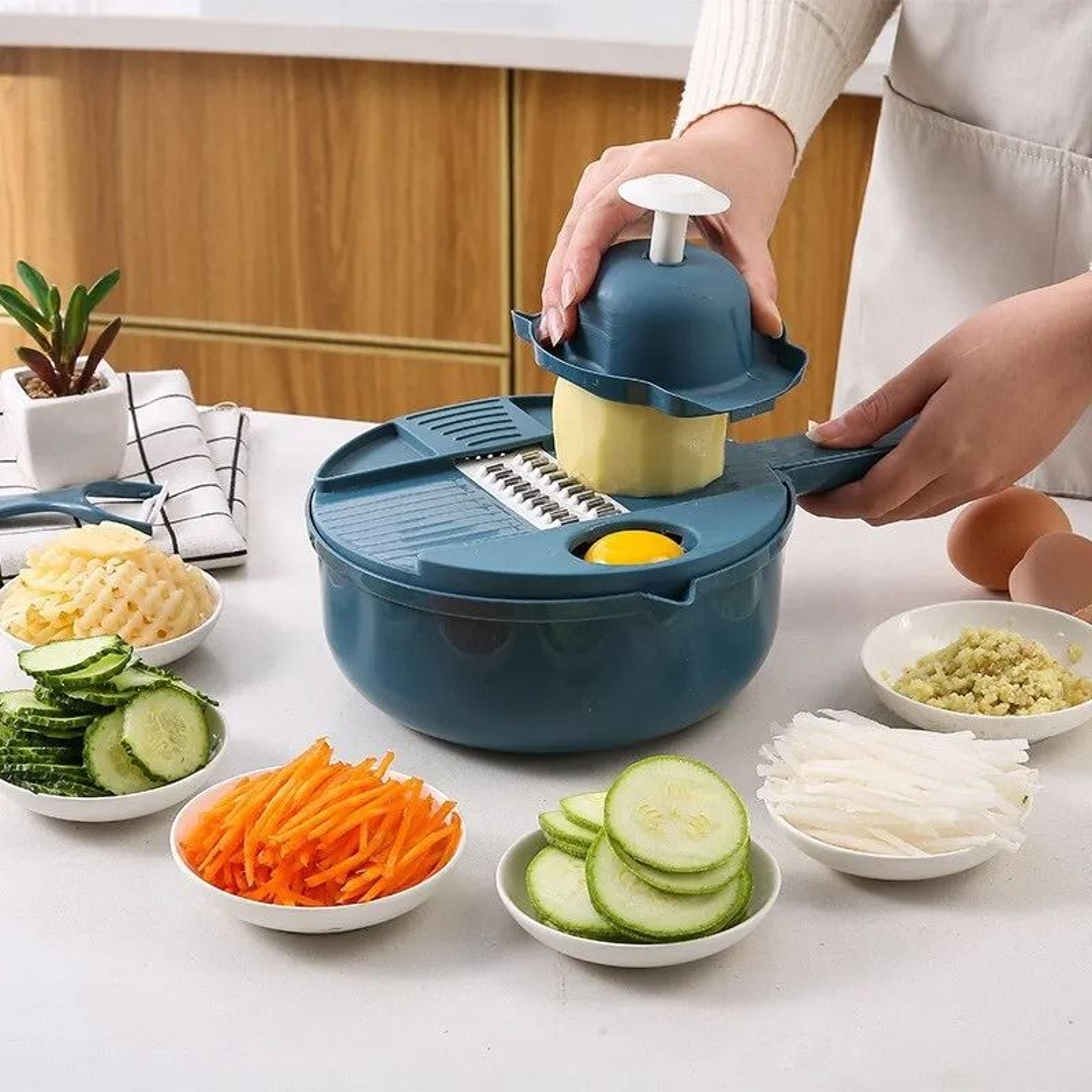multi function manual vegetable cutter and grater slicer shredder