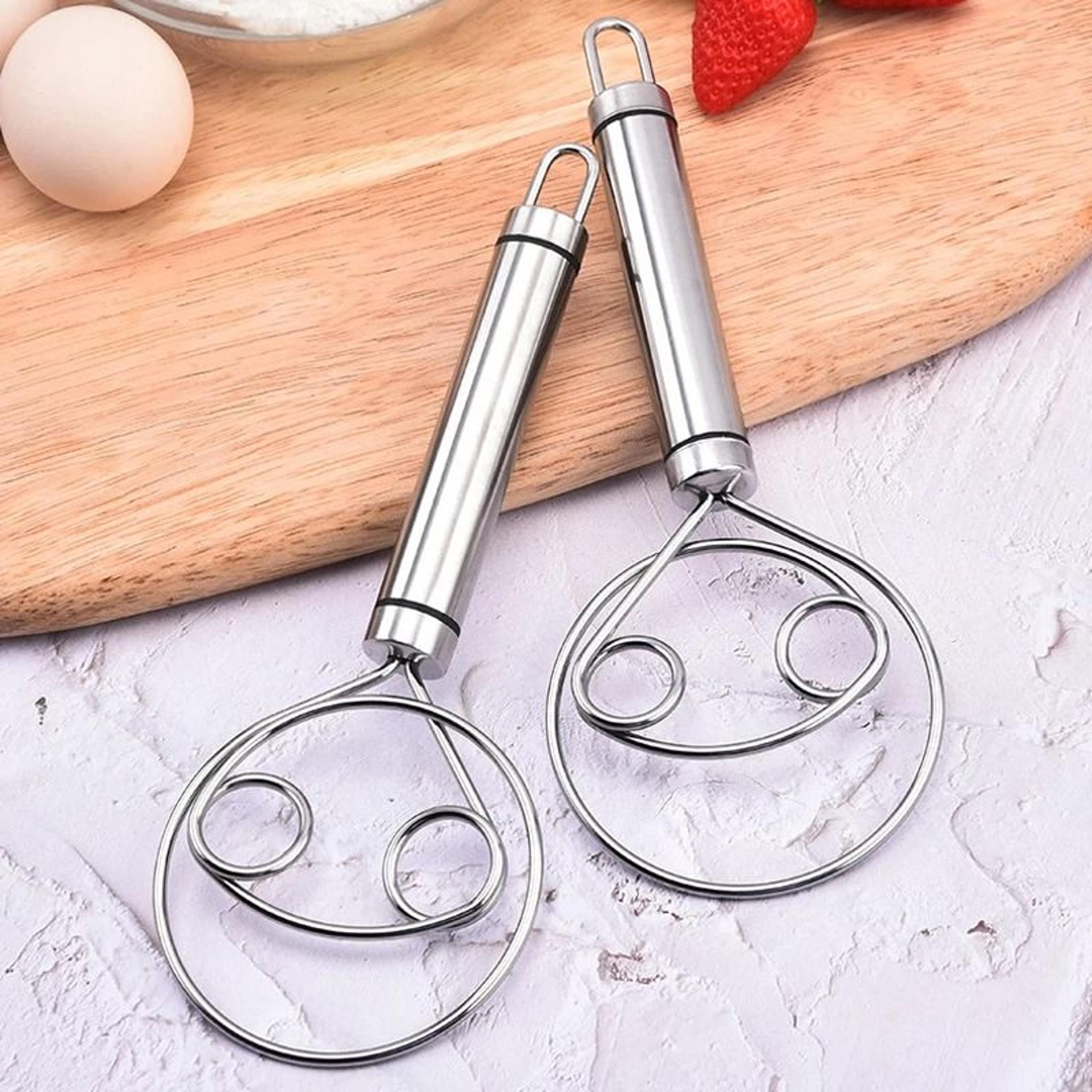 mixpro stainless steel pasta mixer and dough whisk