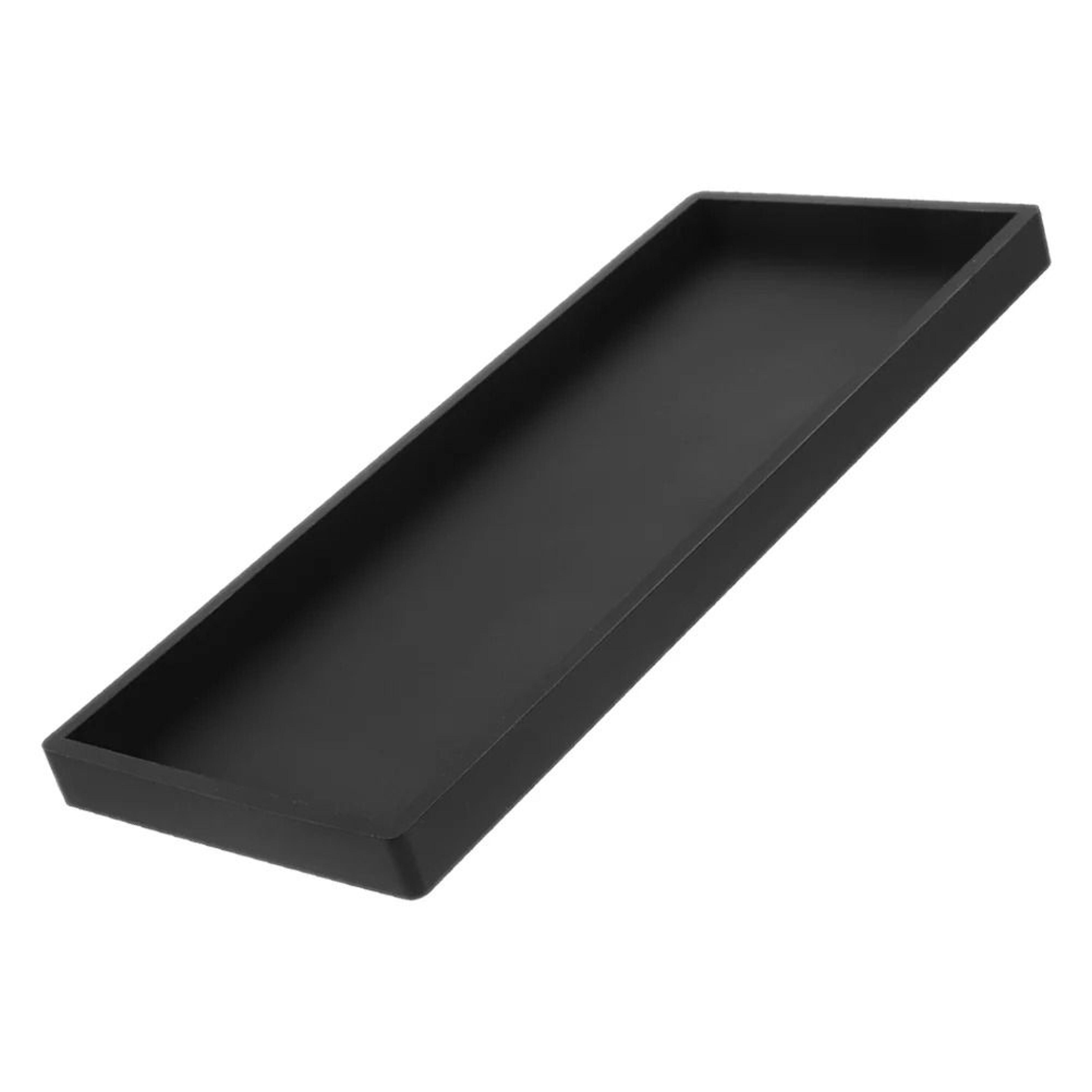 sleekguard silicone bathroom vanity tray rectangular storage organizer