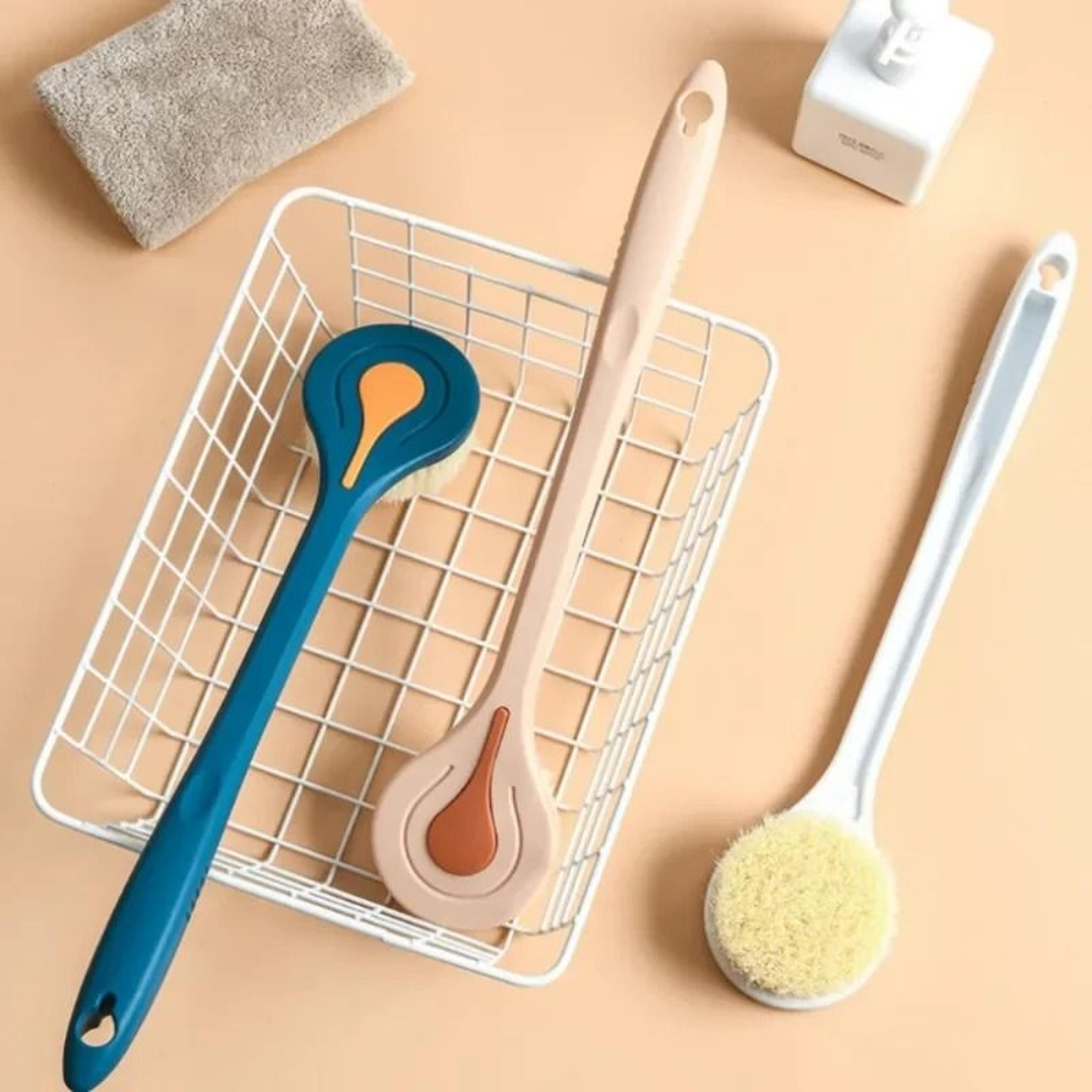 purereach extra long bath brush with soft bristles