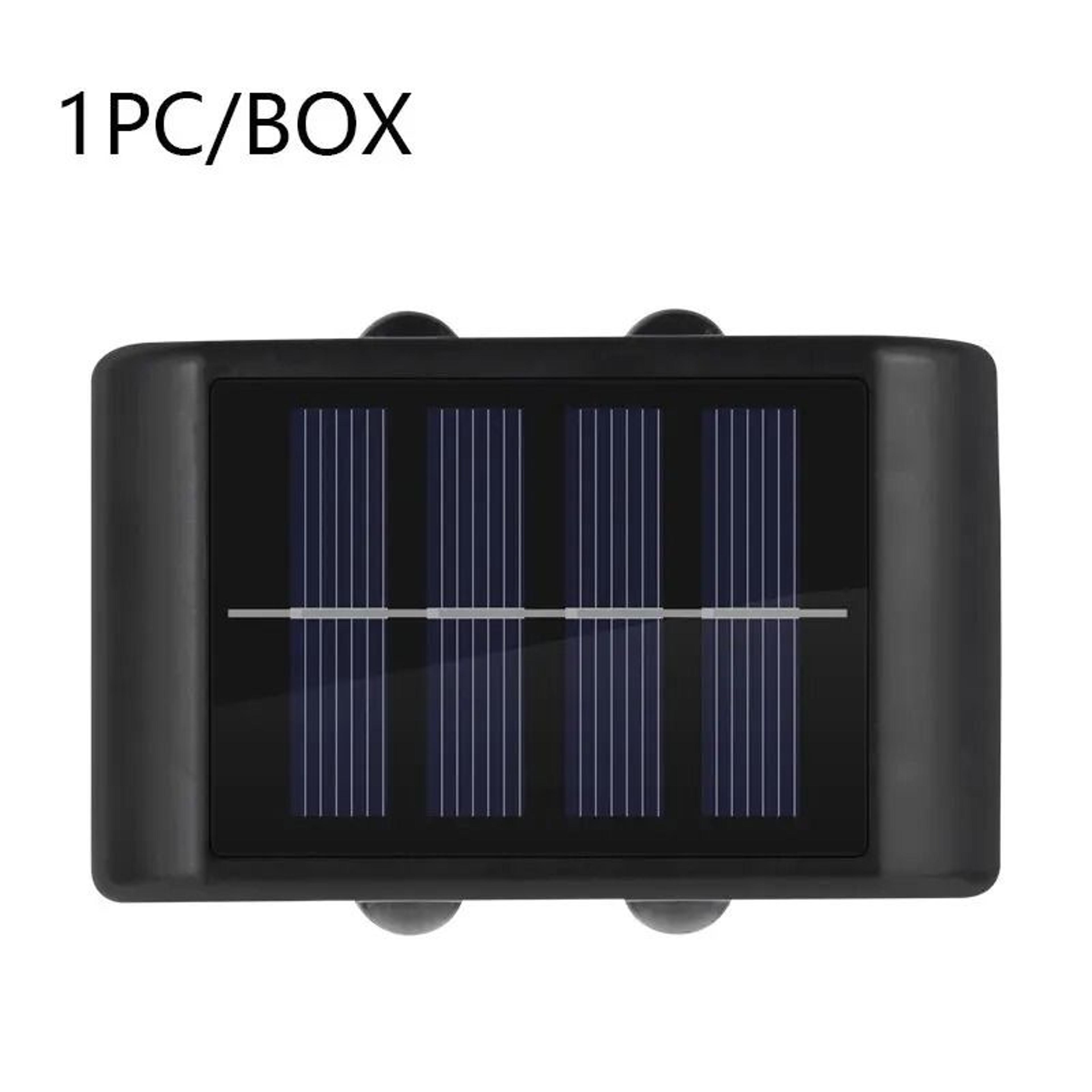 outdoor led solar wall lamp up down waterproof garden fence light