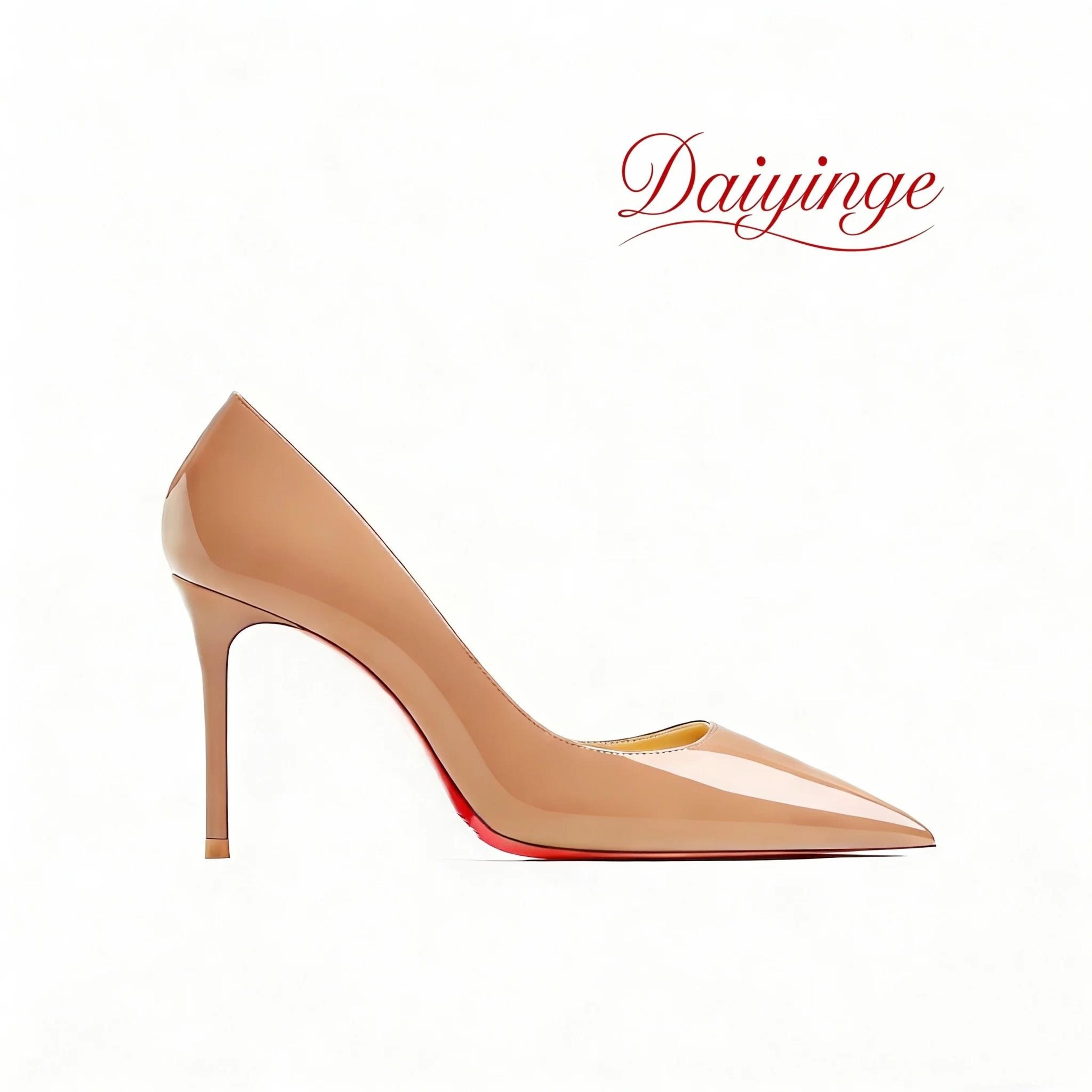 luxury 12cm red bottom heels pointed toe stiletto pumps for party and wedding