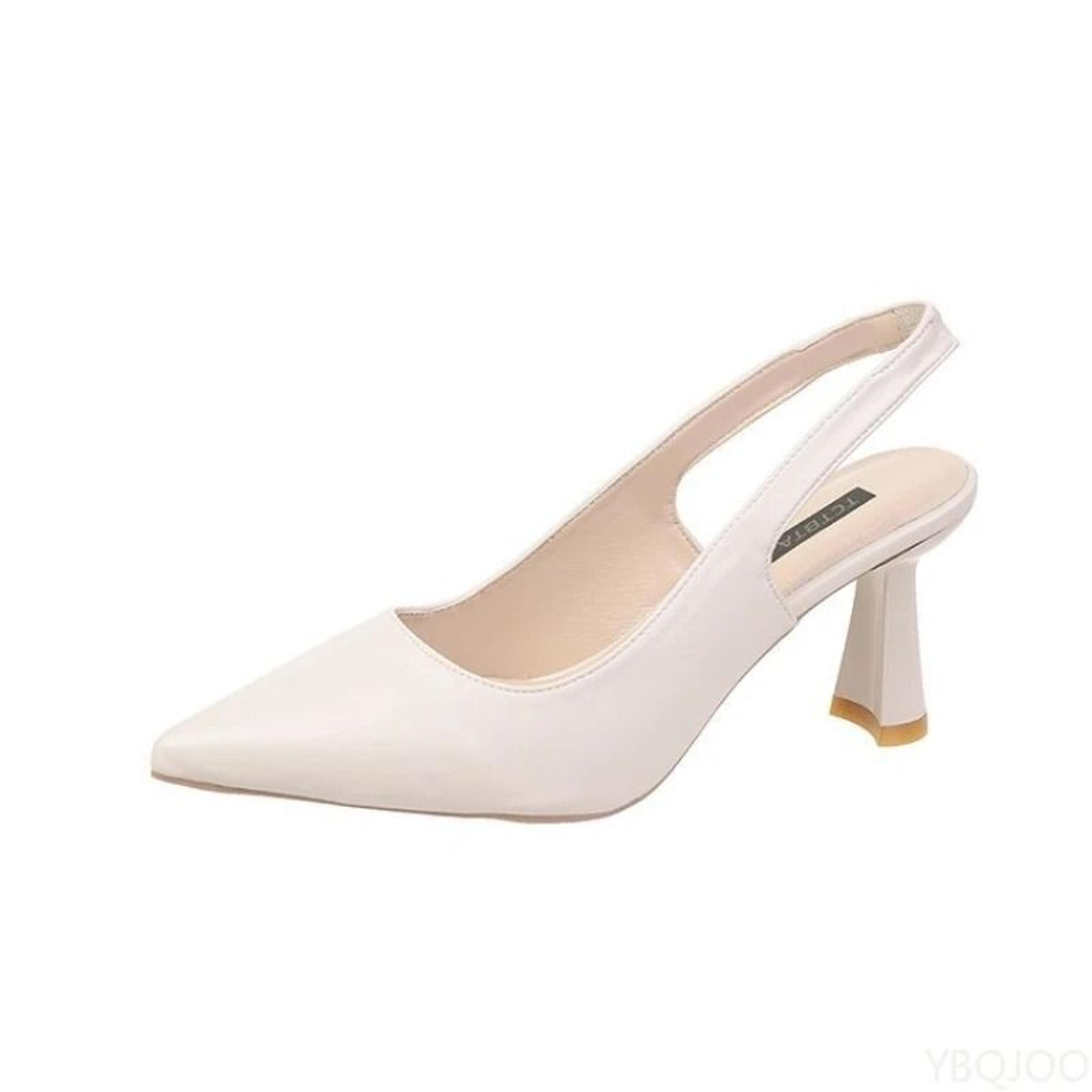 elegant summer pointed toe high heel sandals for women casual shallow cut
