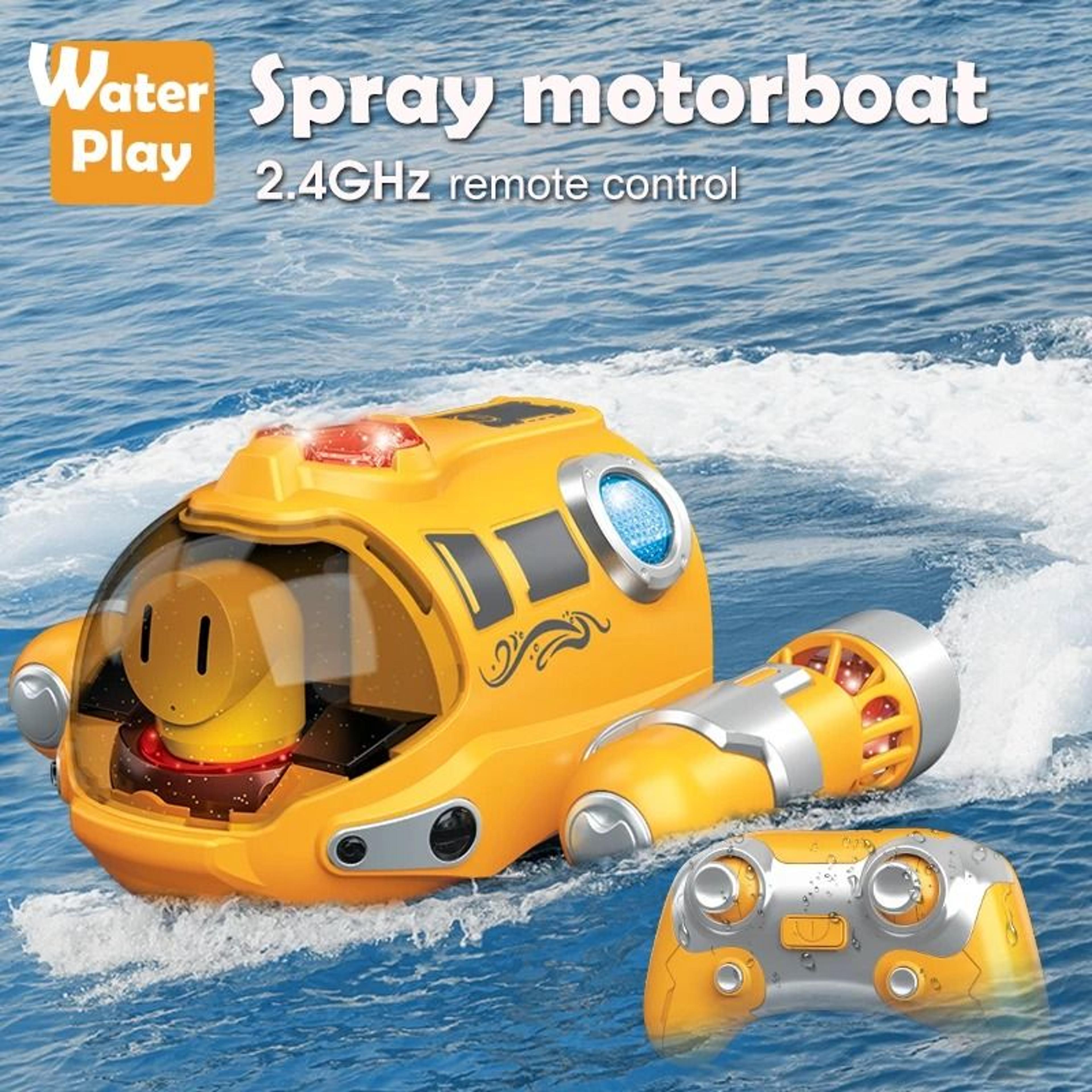 2.4ghz remote control motorboat waterproof rc speed boat for kids