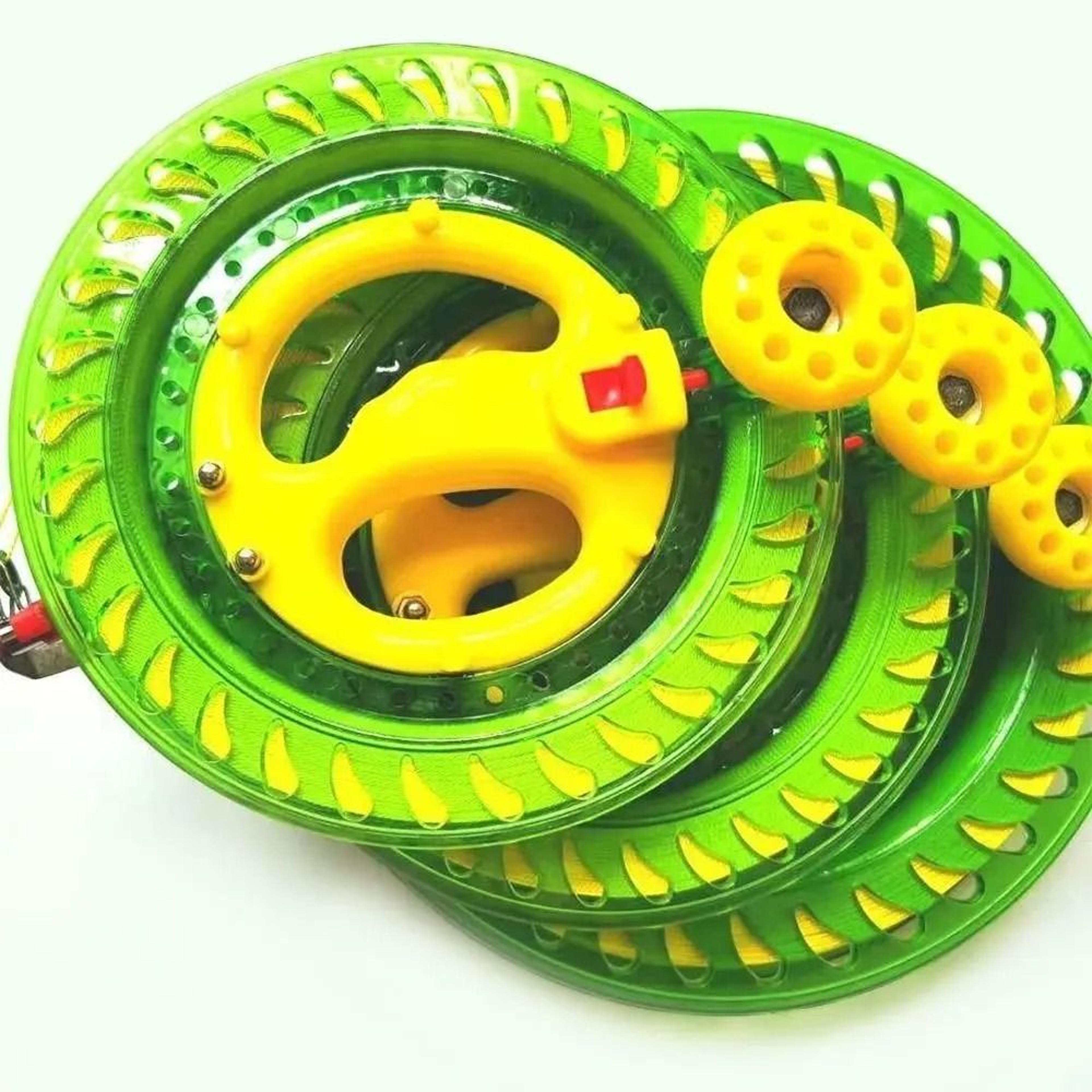 fire wheel kite reel winder with grip handle 150 to 500m line