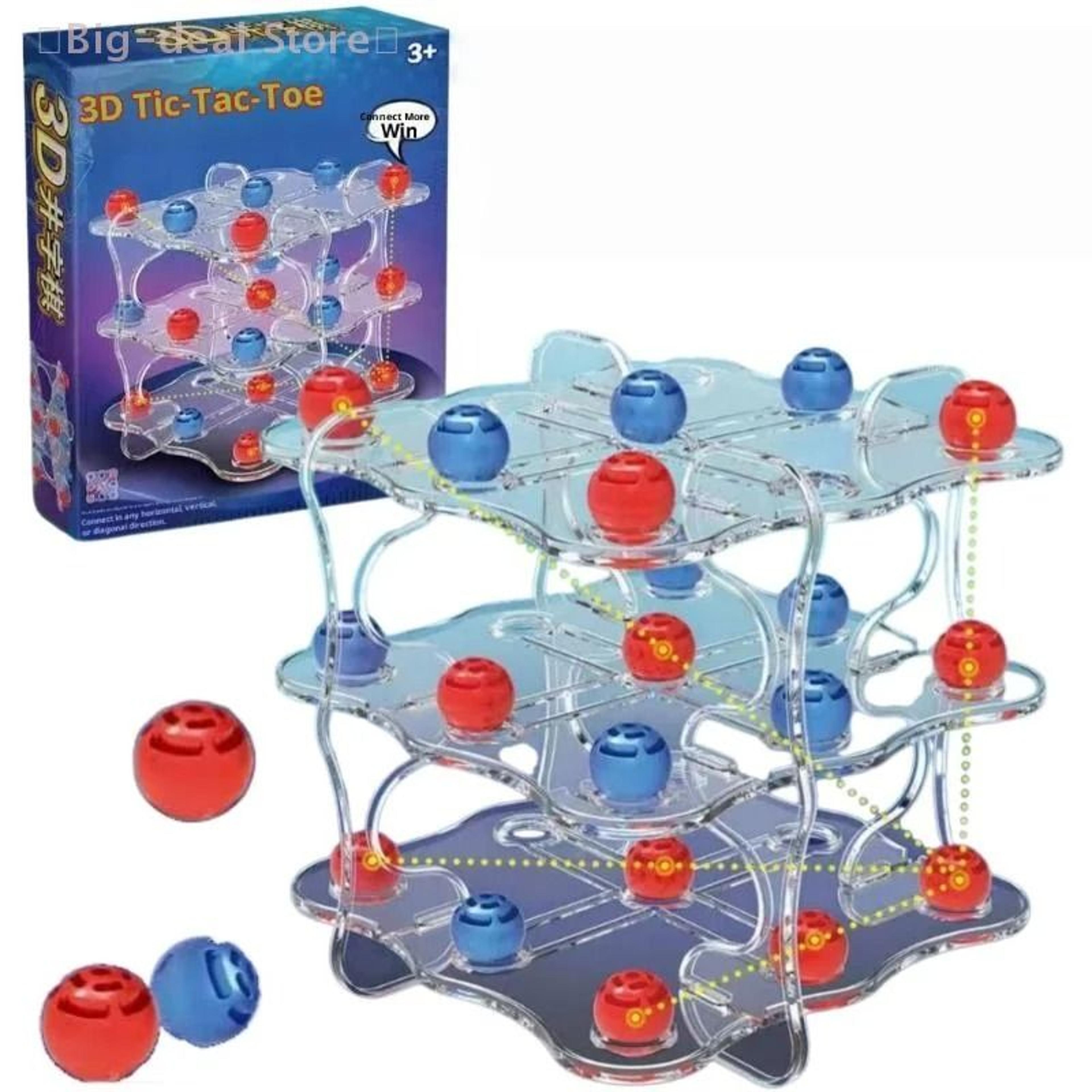 interactive 3d tic tac toe strategy board game for kids and family