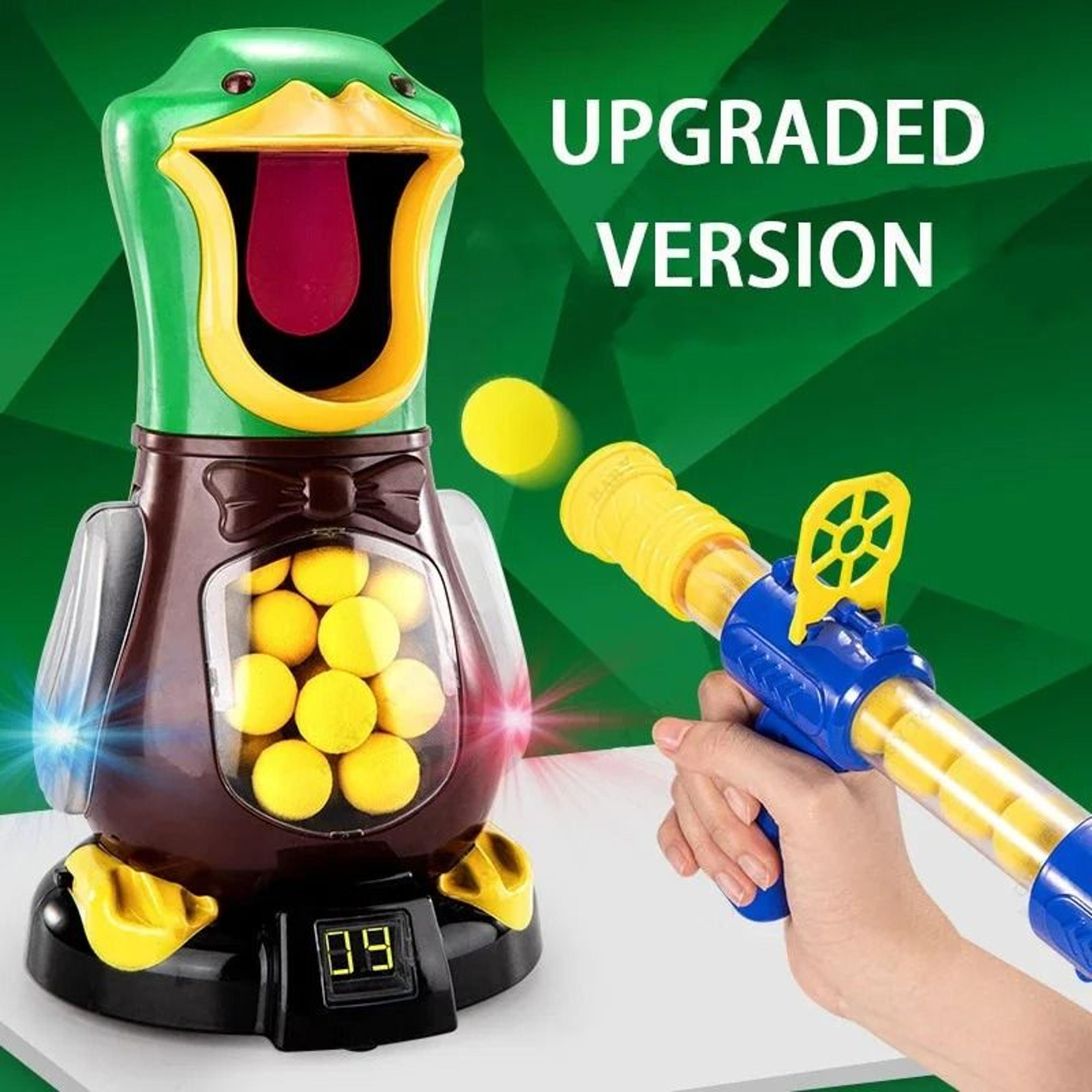 interactive shooting duck toy foam ball target game with light and sound