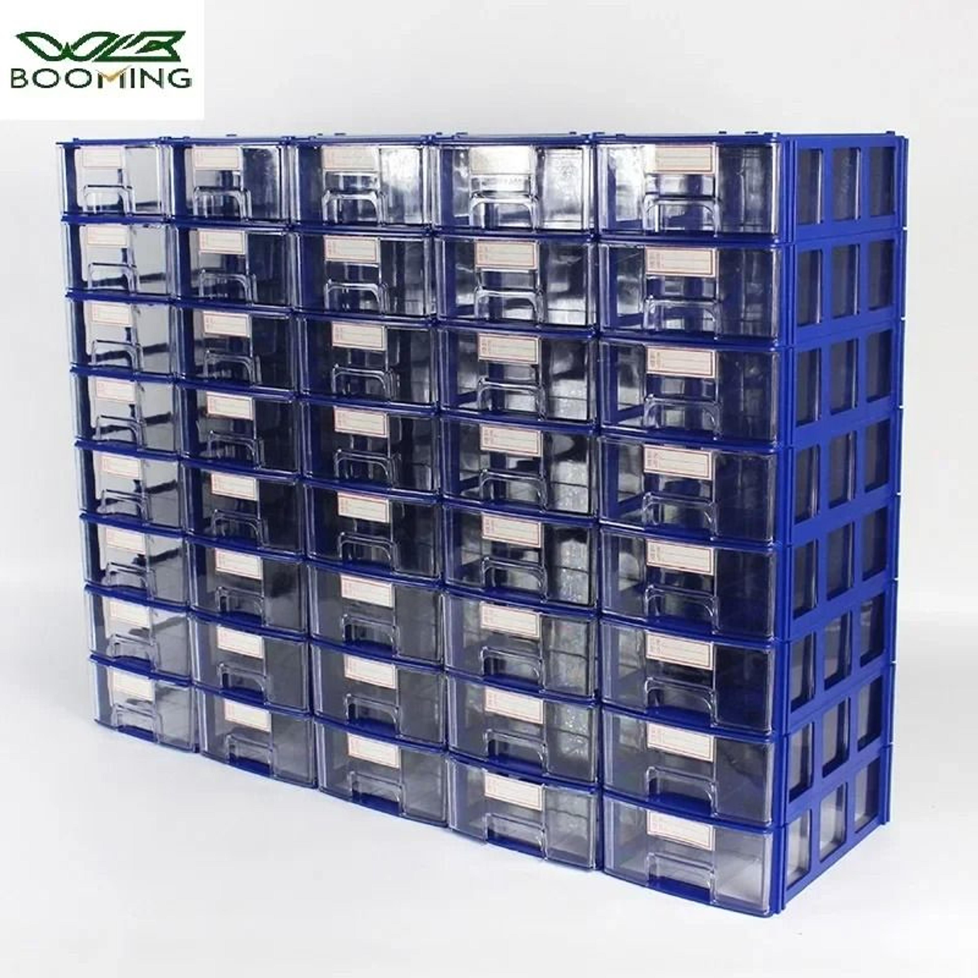 10 piece stackable drawer storage box set for desk and small parts organization