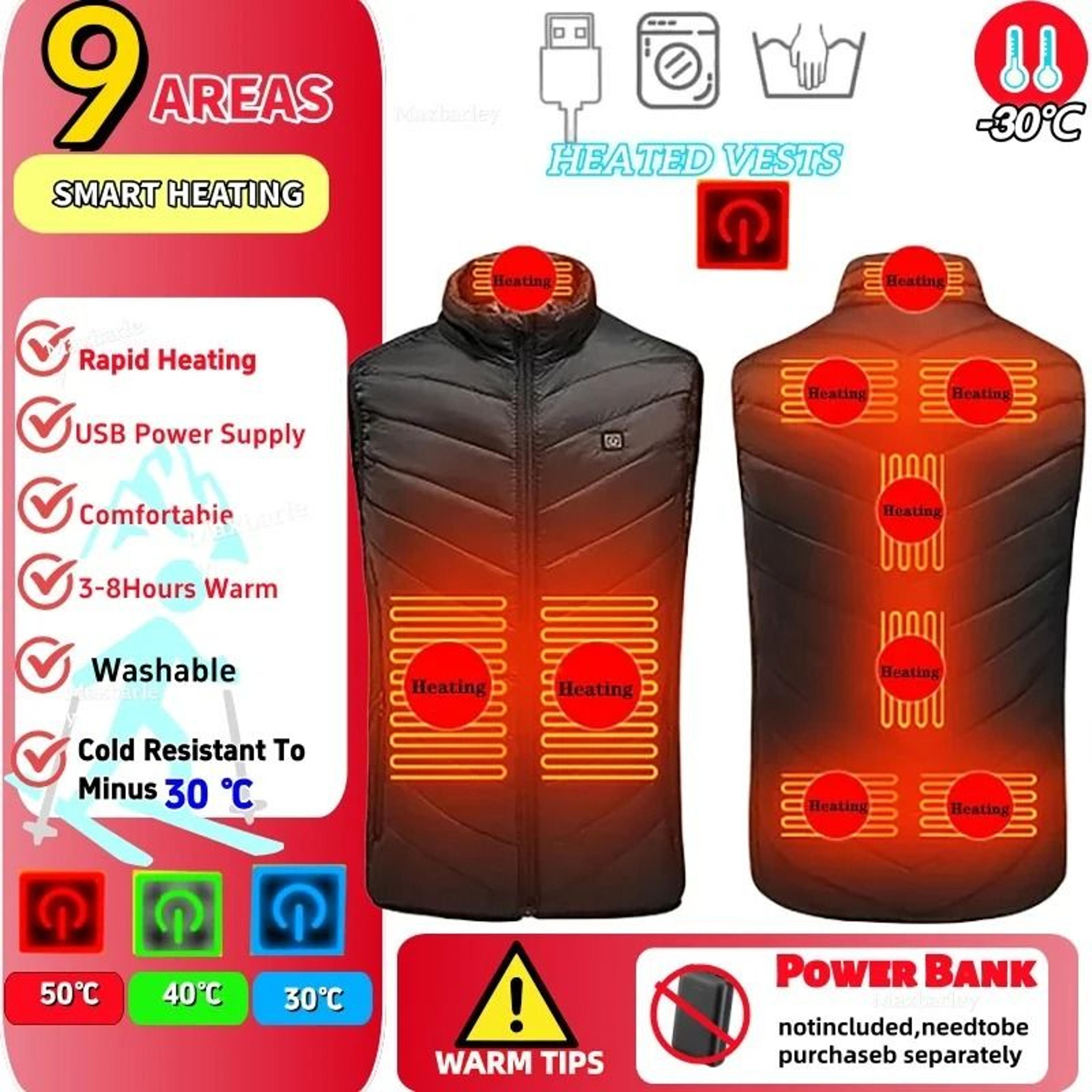 23 zone usb heated jacket winter self heating coat for men and women