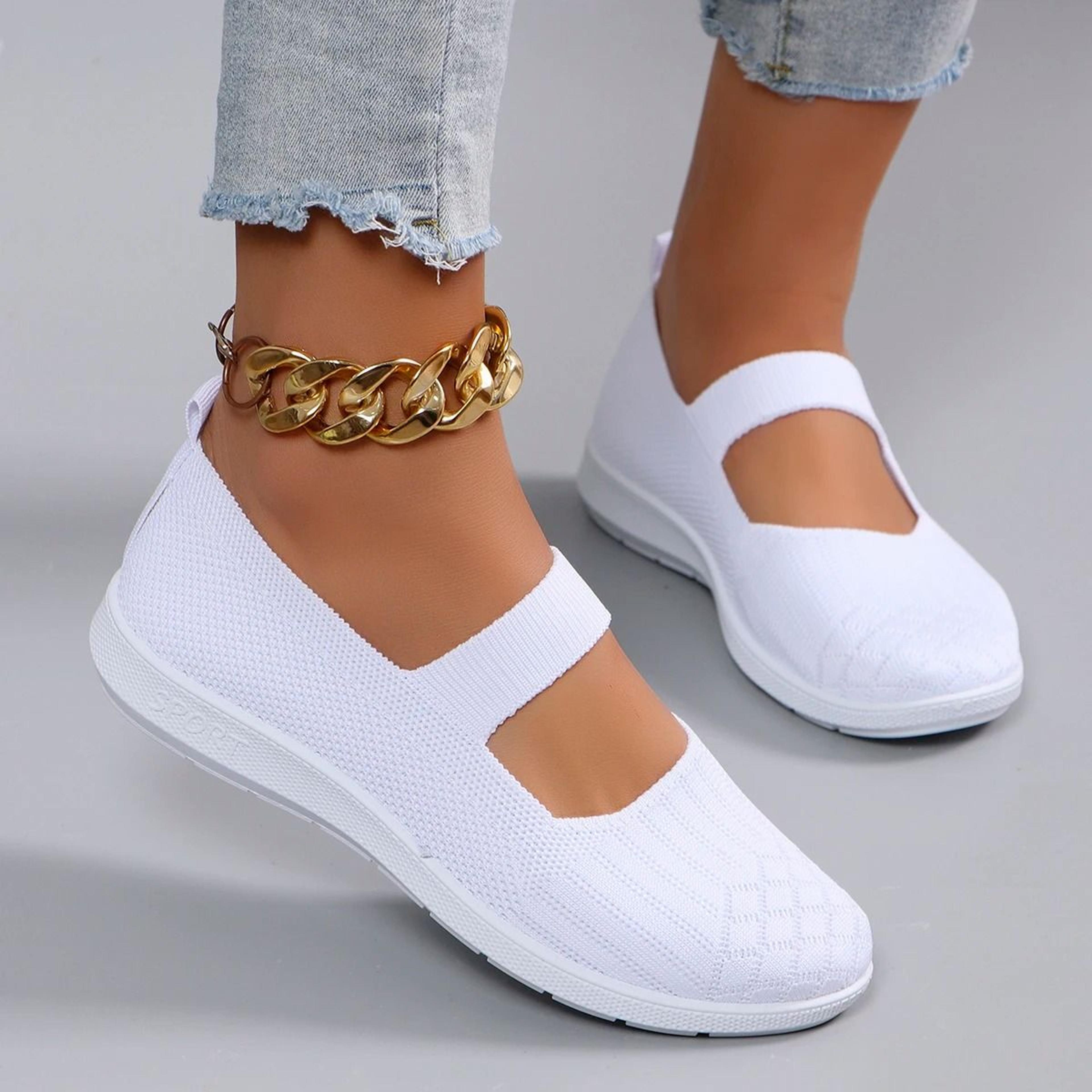 womens breathable lightweight casual sports shoes non slip flat sneakers