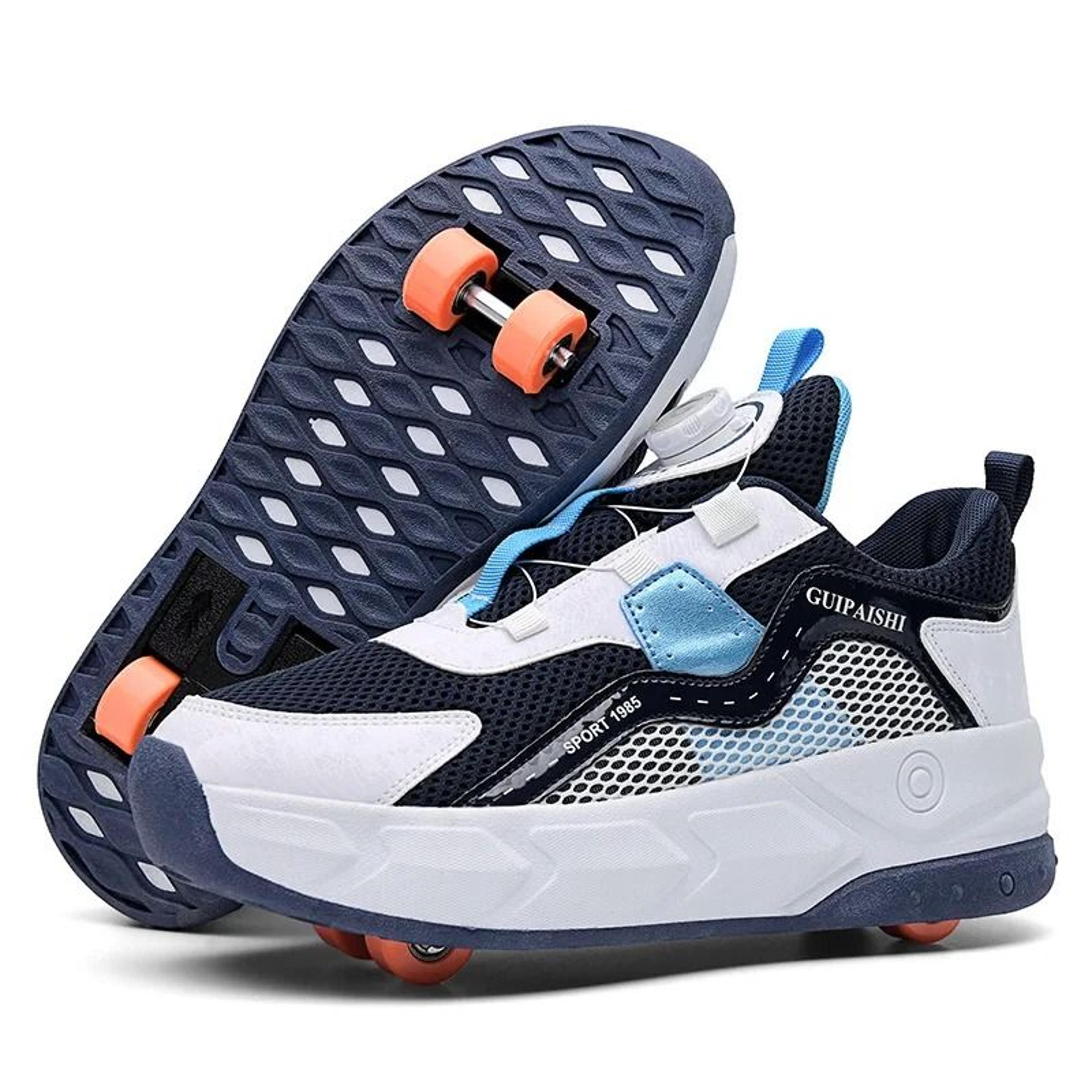 2 in 1 removable wheel roller skate shoes for kids
