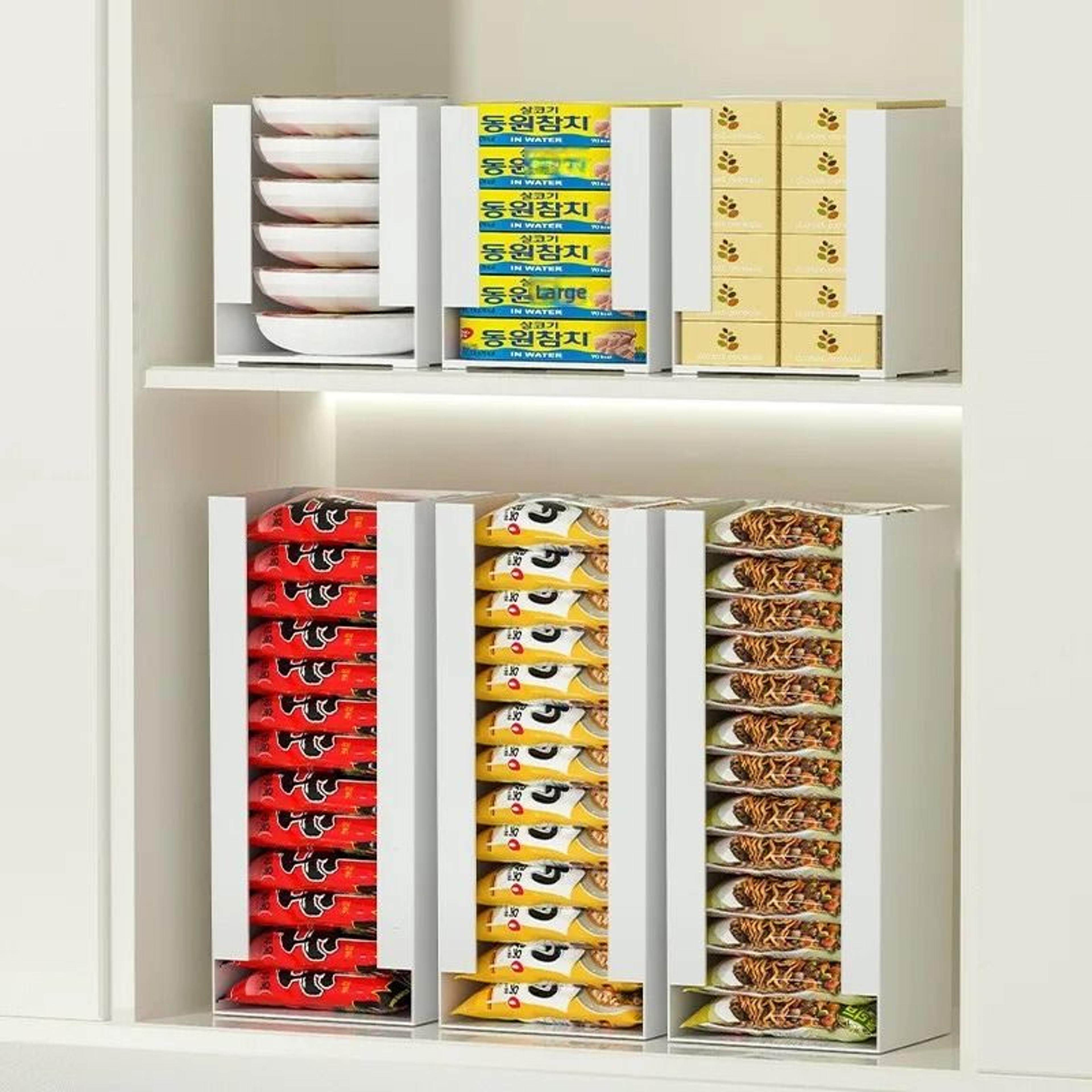 rectangular instant noodles storage box kitchen desktop organizer