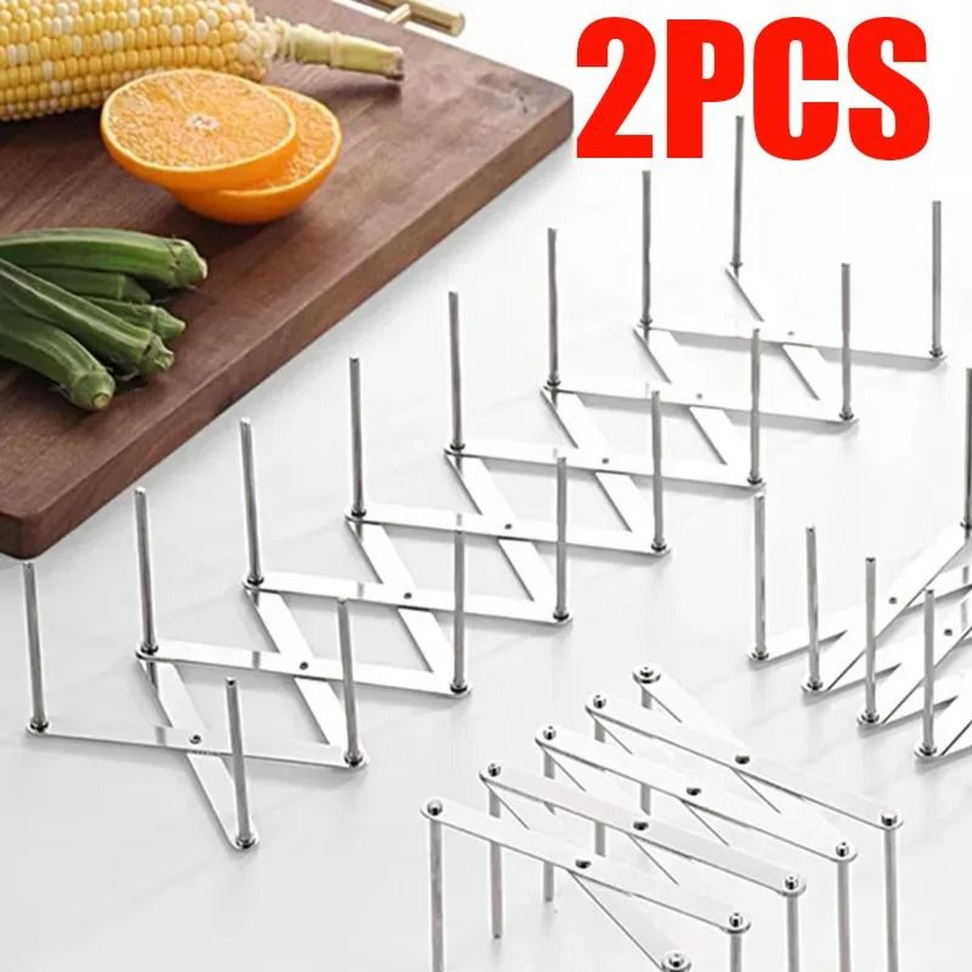 adjustable stainless steel retractable pot lid and plate storage rack