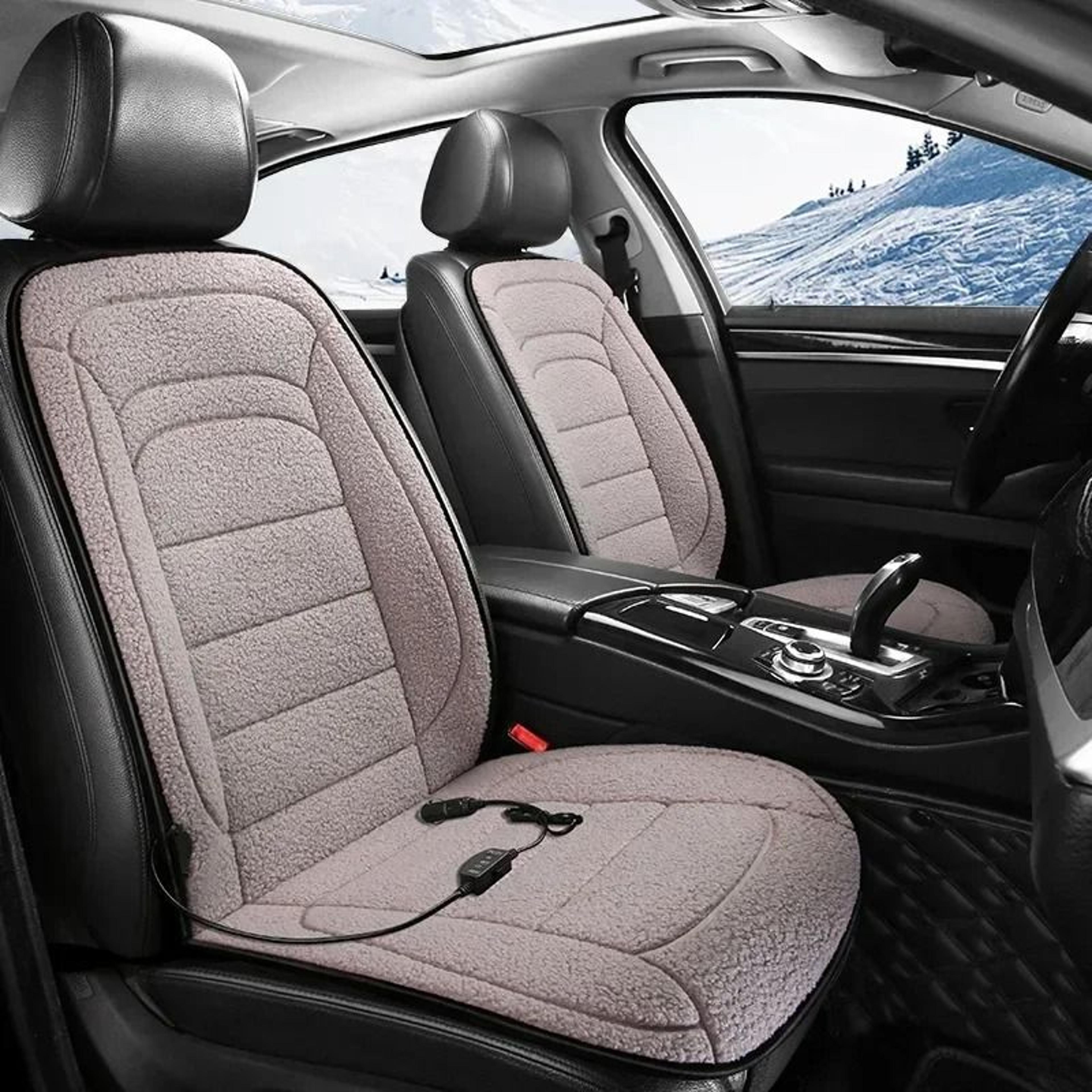 12v heated car seat cover with back and seat warmer