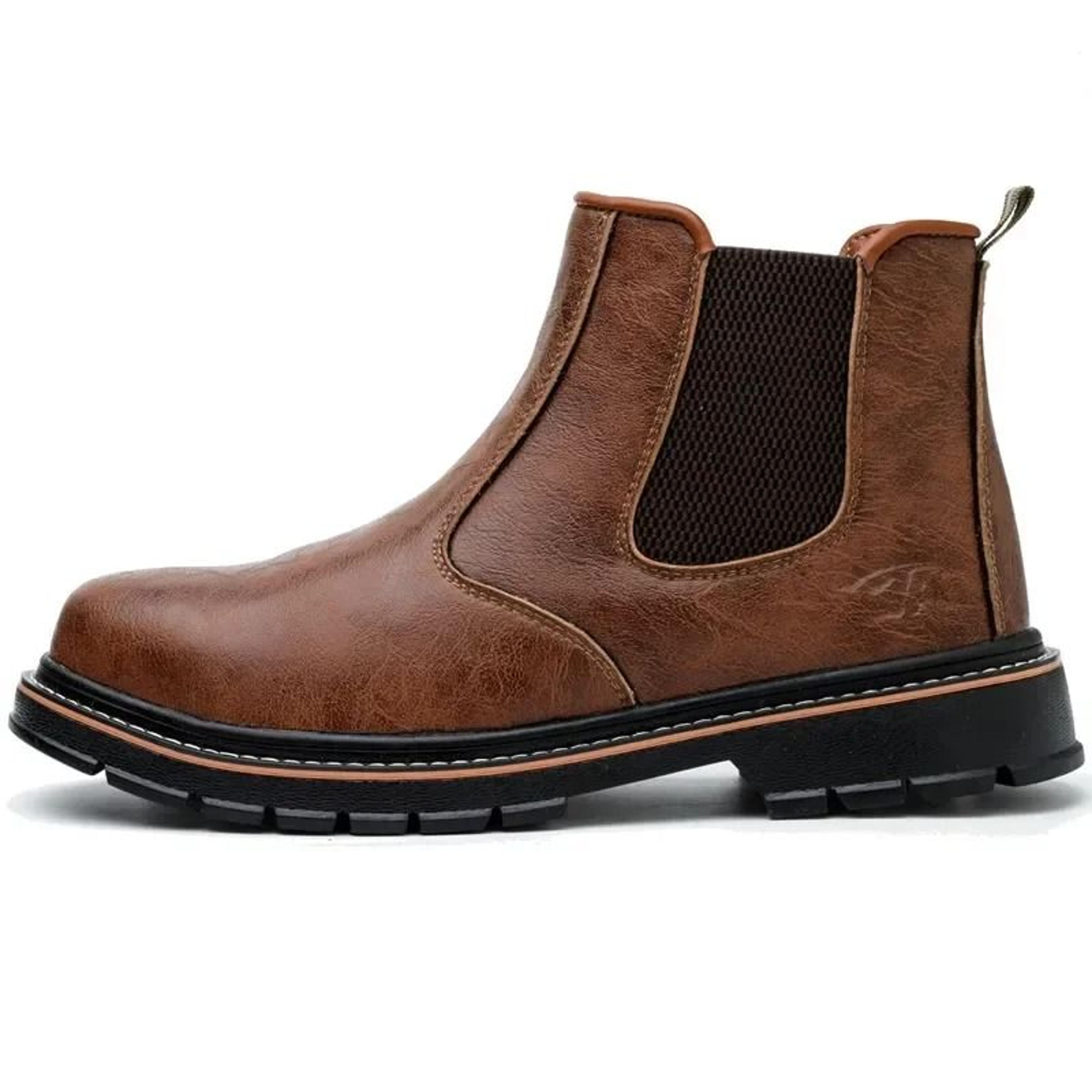 mens steel toe safety work boots waterproof puncture resistant