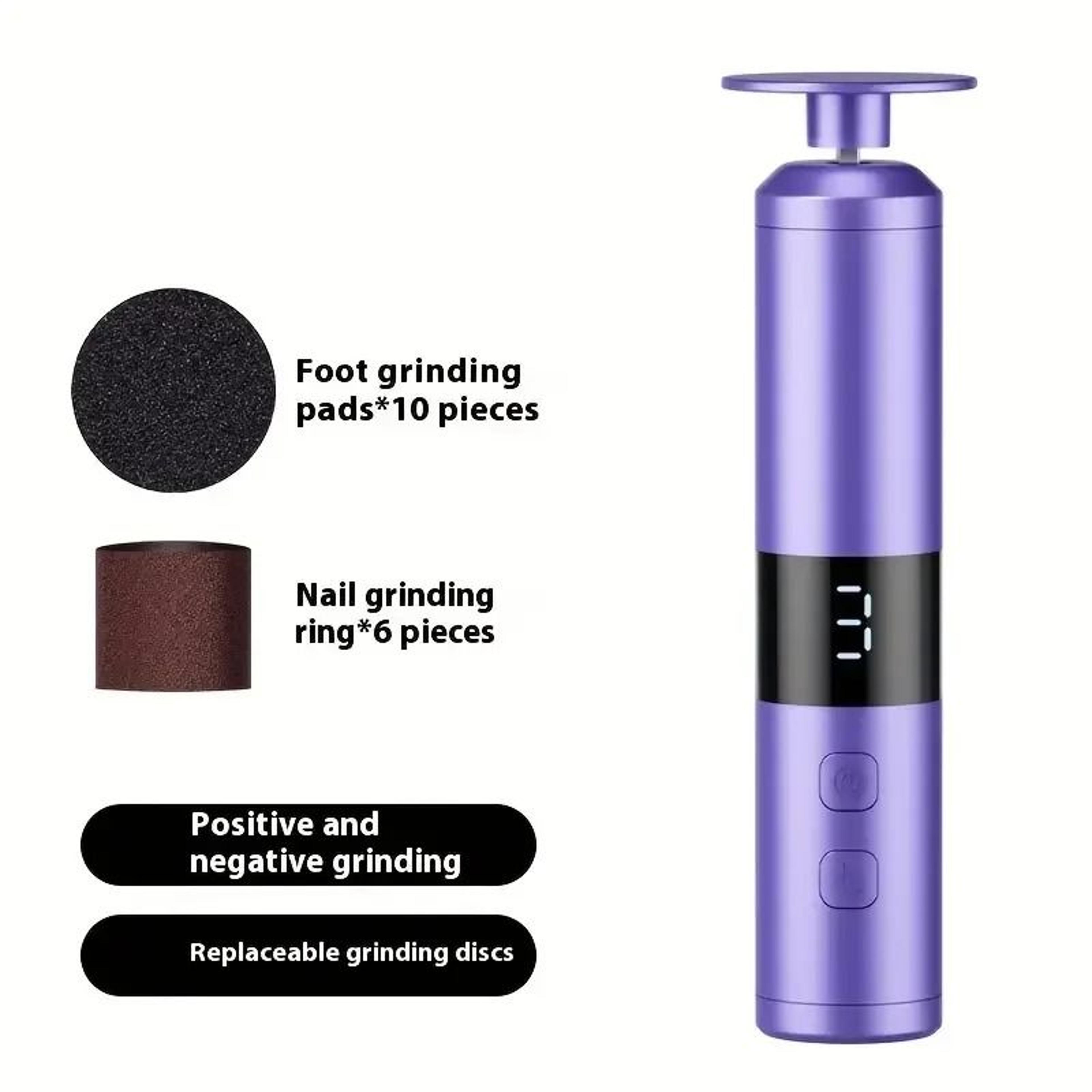 rechargeable electric nail drill kit with lcd display and 16 heads