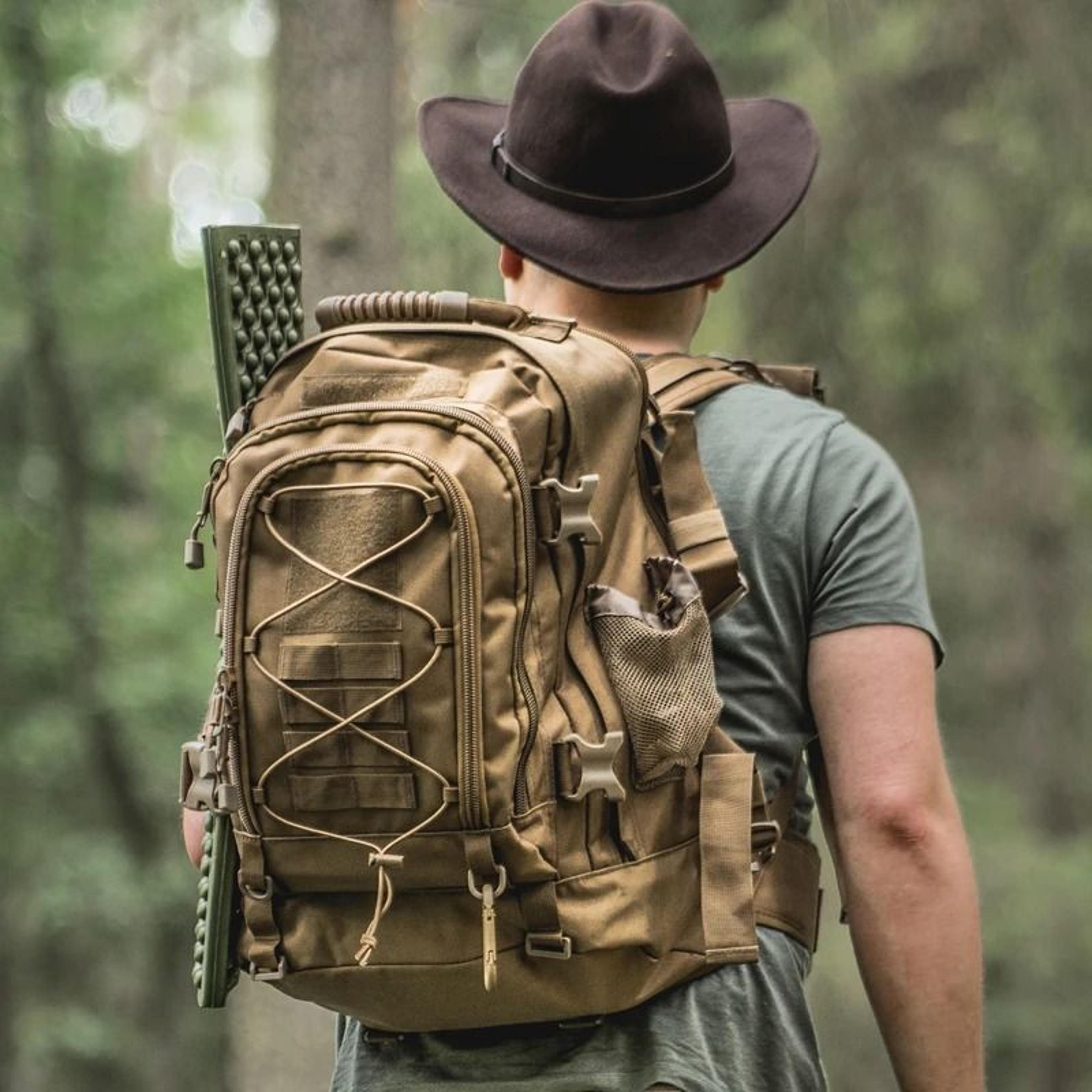lqarmy 65l tactical backpack large capacity military hiking rucksack