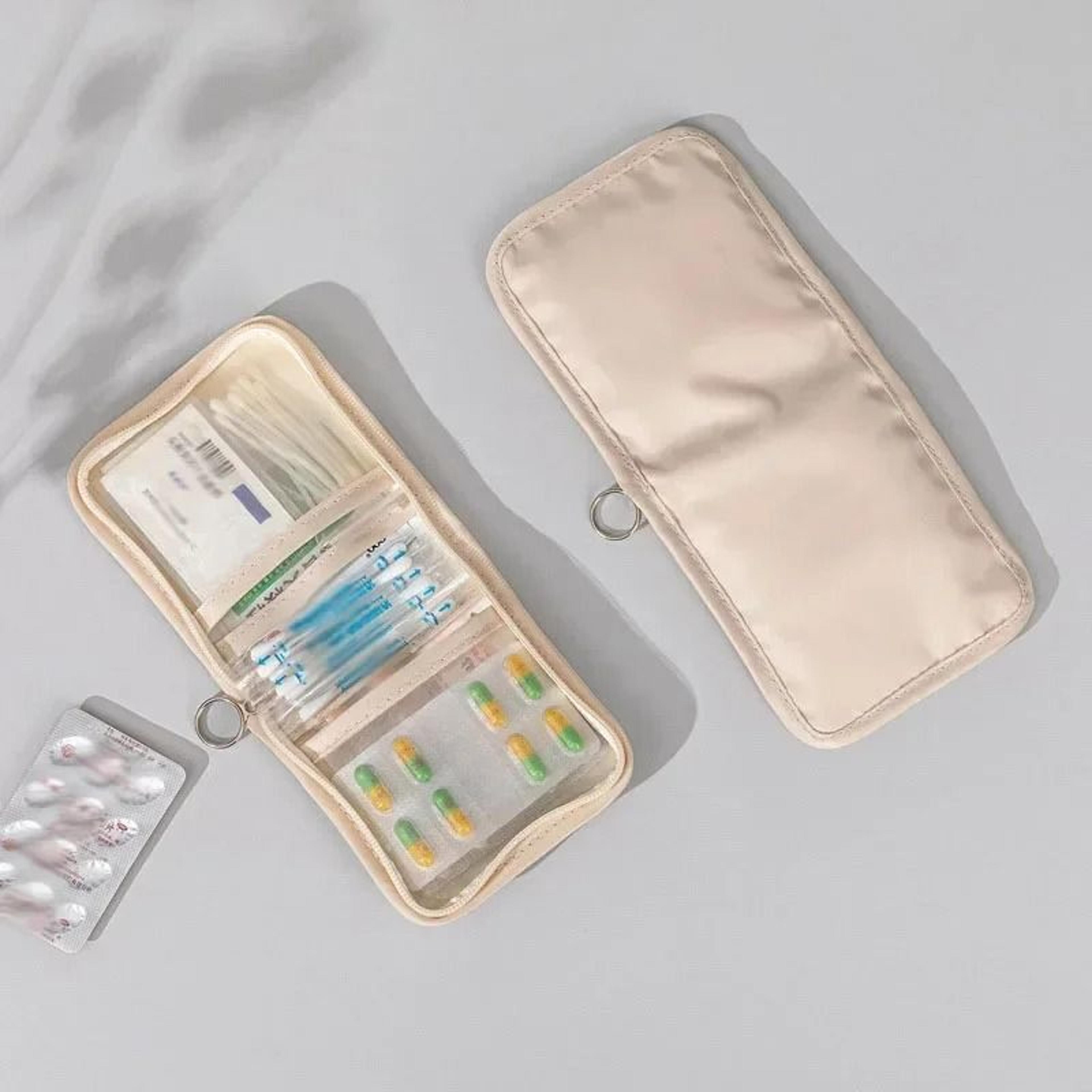 mini medical pouch portable foldable first aid storage bag