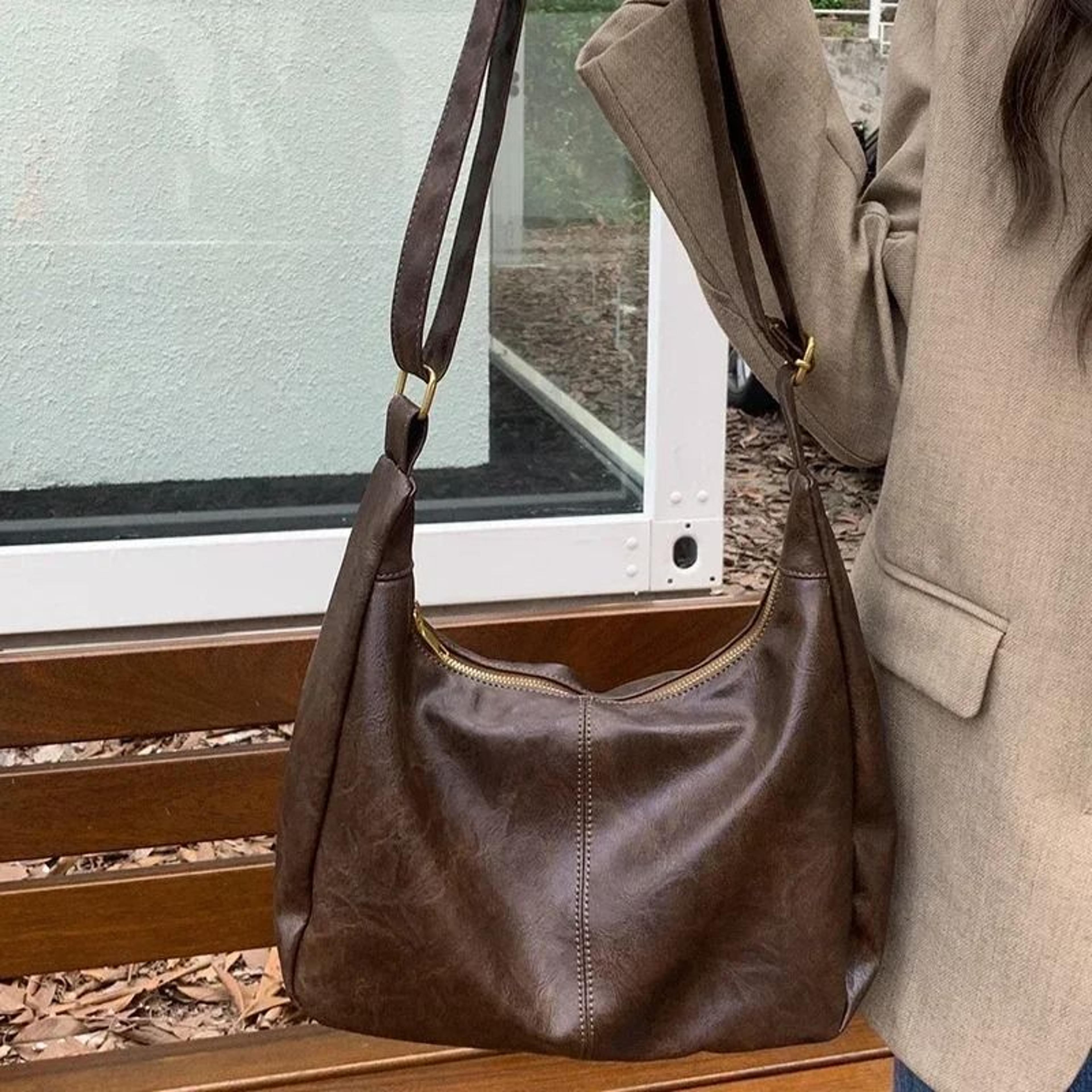 pu leather womens shoulder messenger handbag luxury ladies tote bag