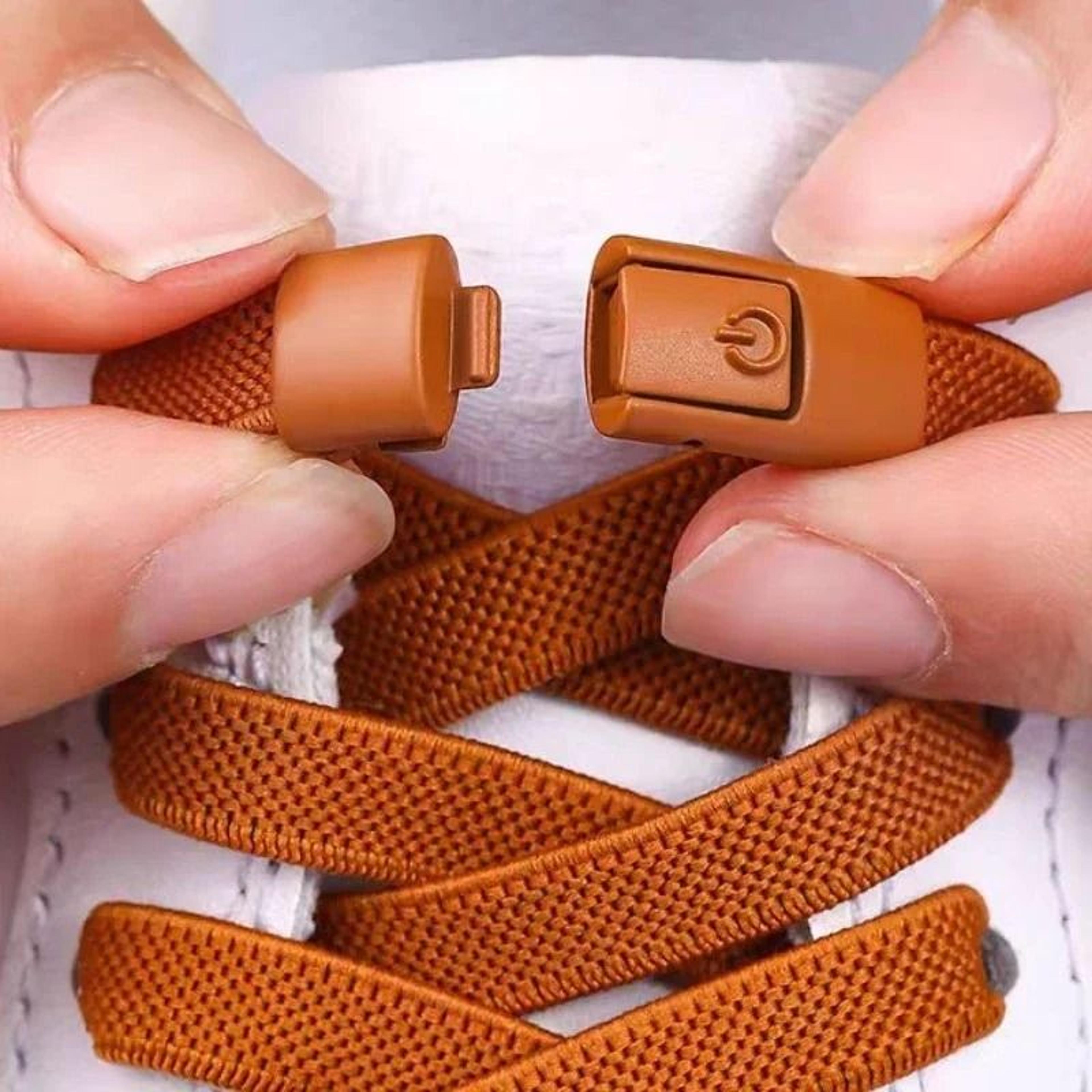 flexlock no tie elastic shoelaces with secure press lock for sneakers