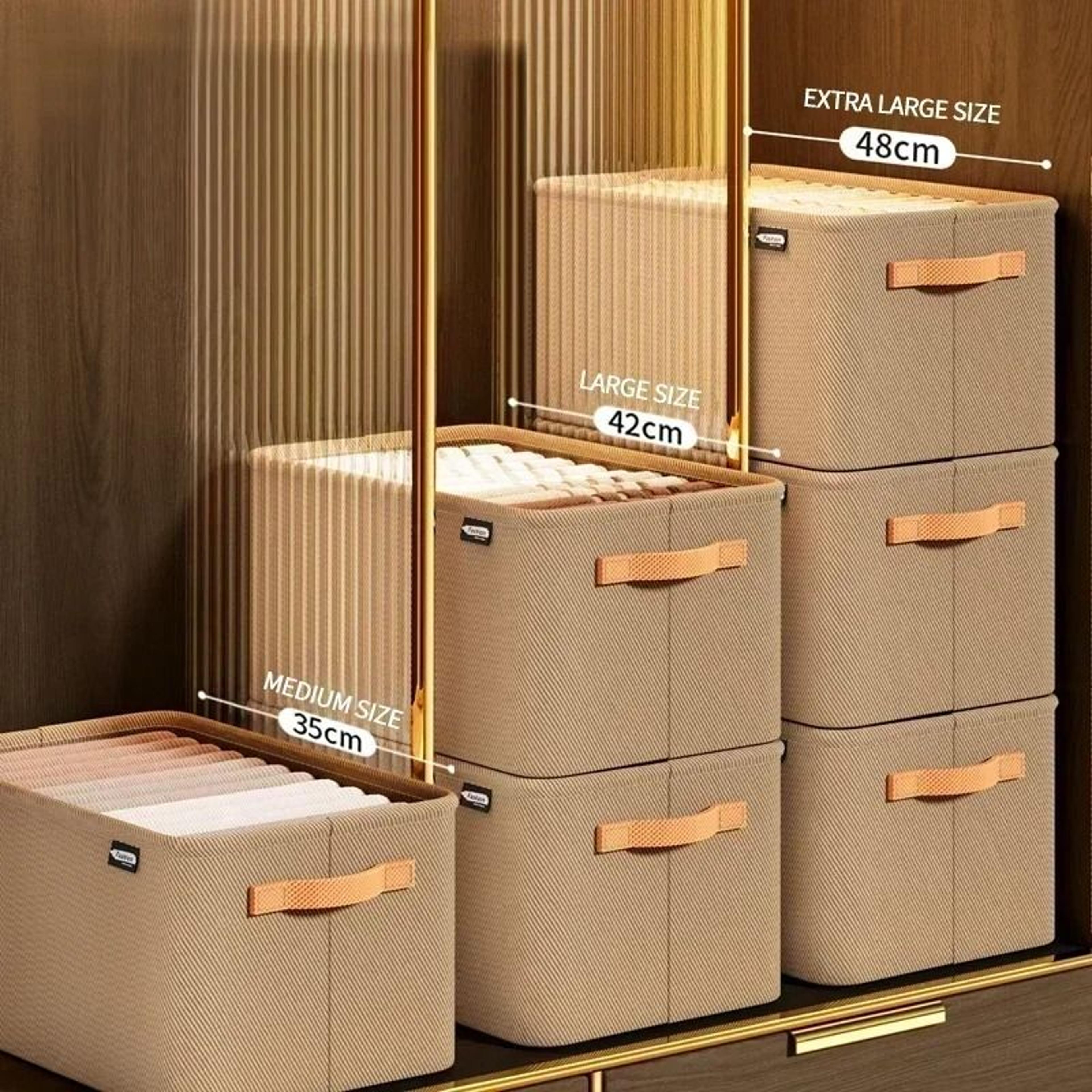 thick fabric clothes drawer organizer box for wardrobe and jeans storage