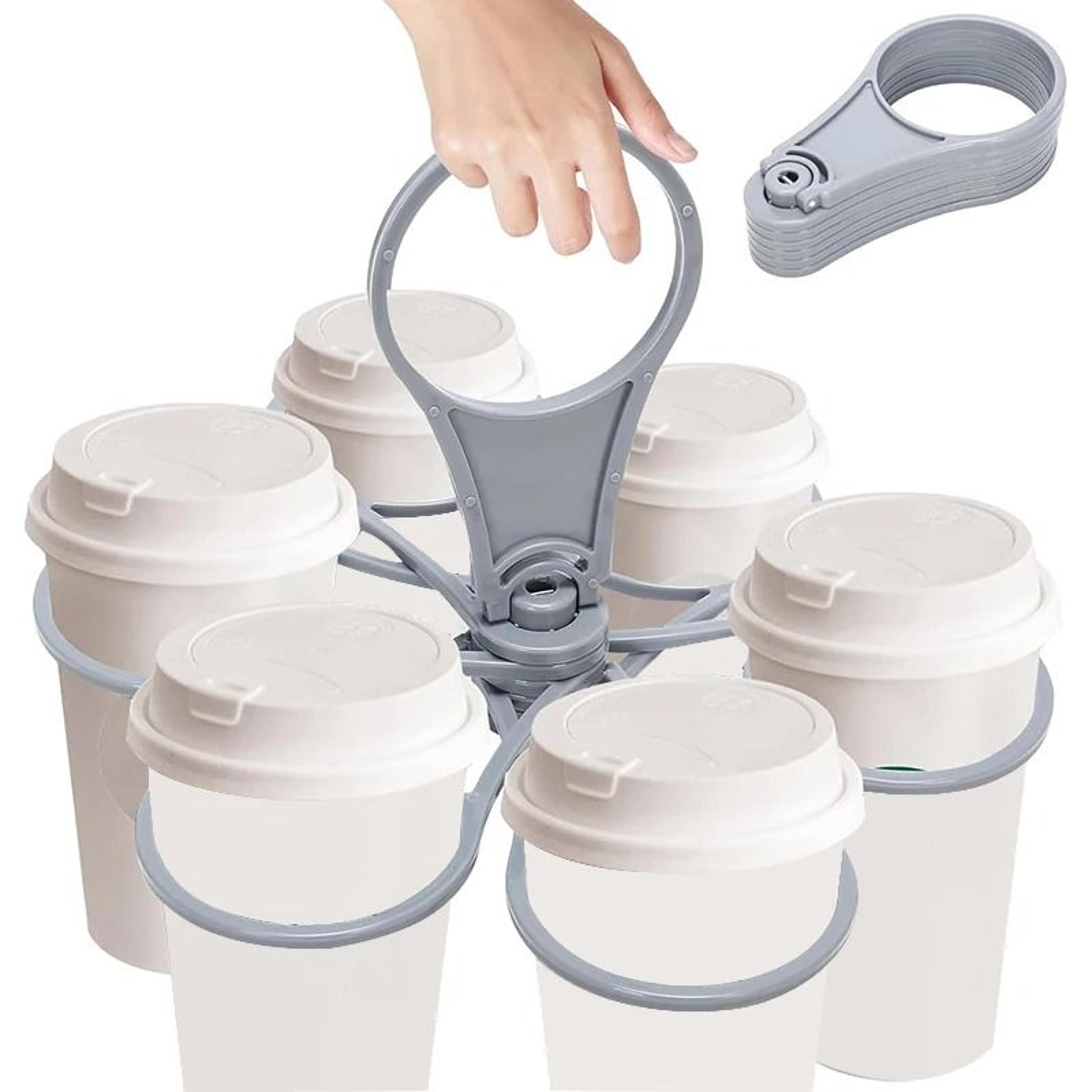 reusable foldable drink carrier portable multi cup coffee holder