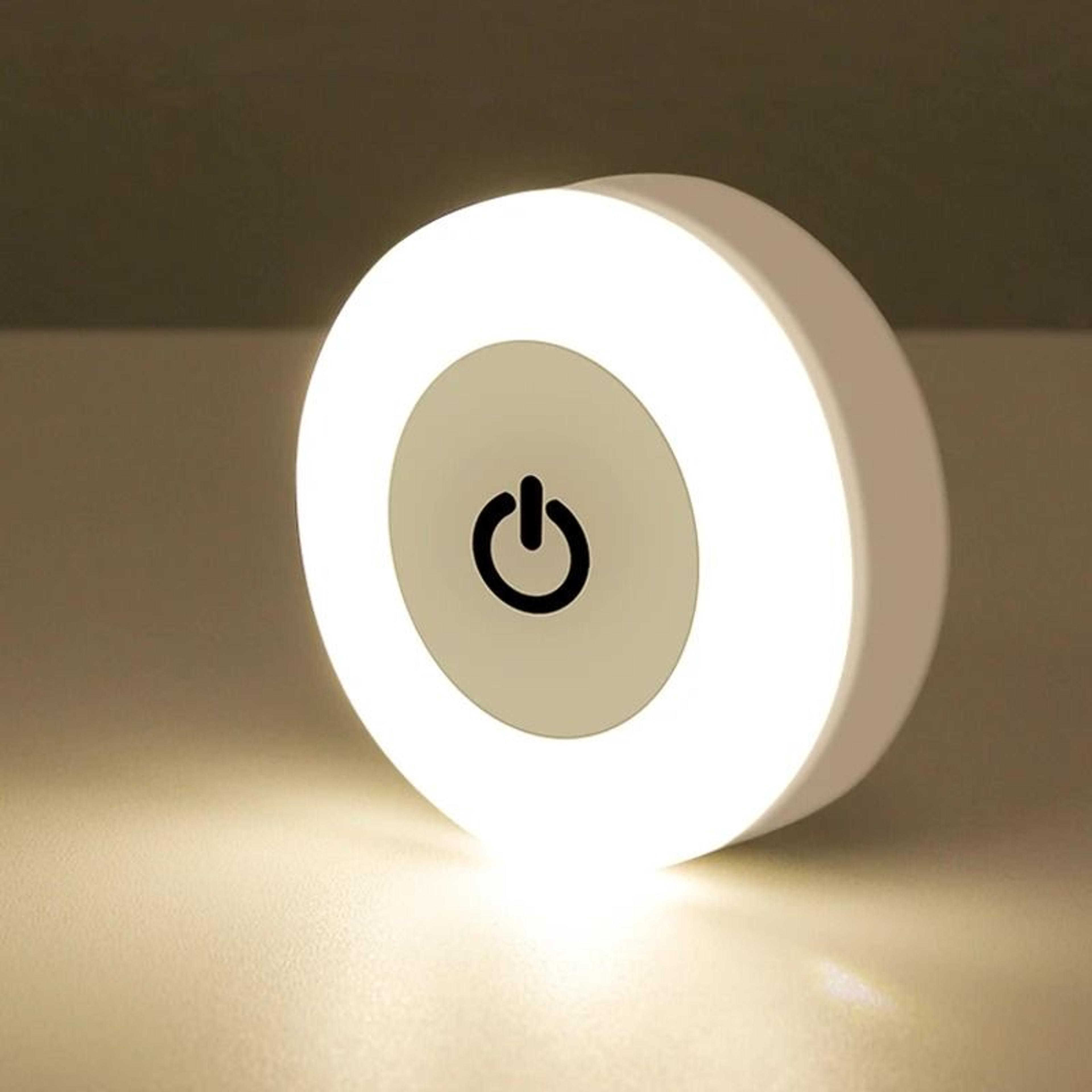 magnetic led touch sensor night light usb rechargeable portable wall lamp