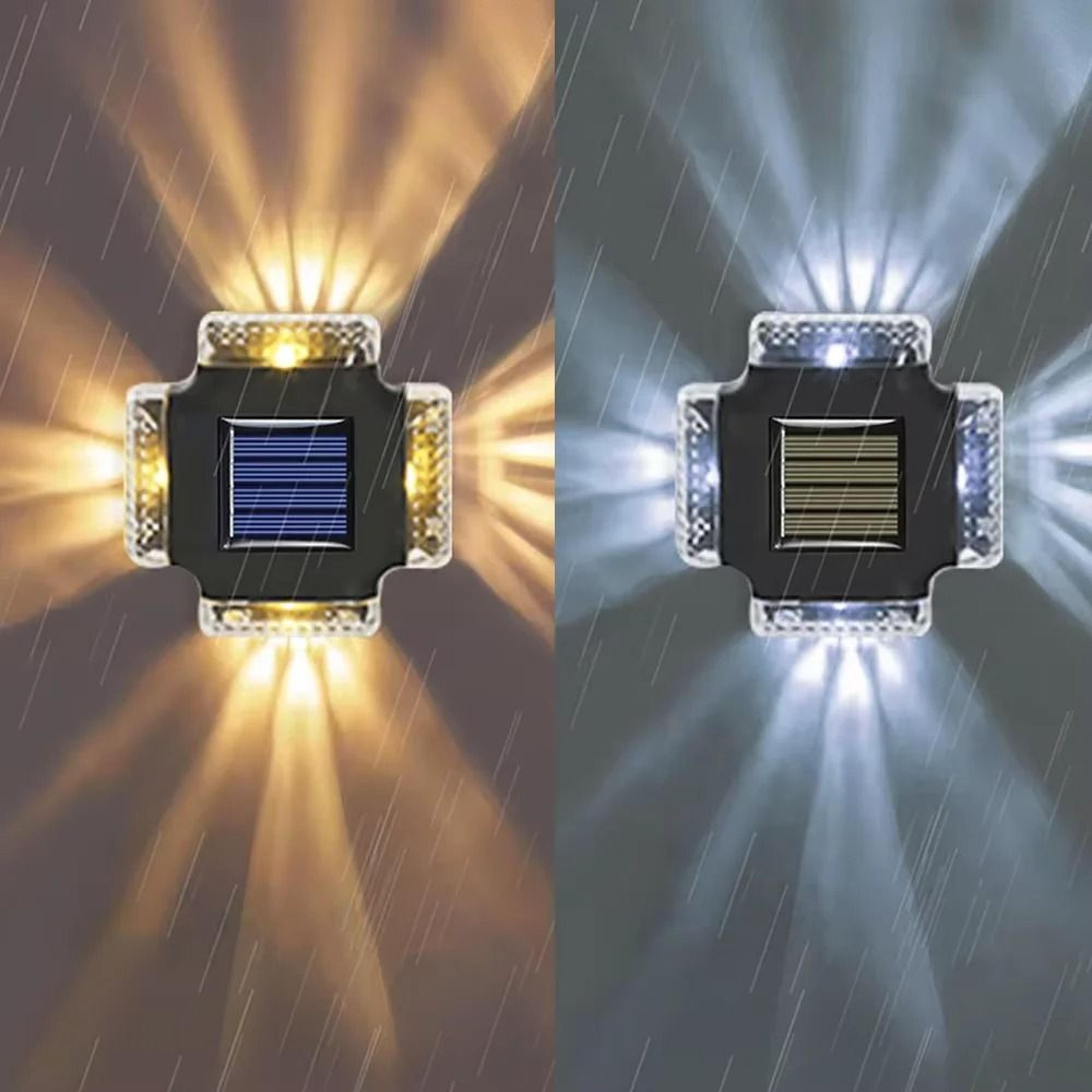 waterproof solar wall lamp up and down led outdoor fence light