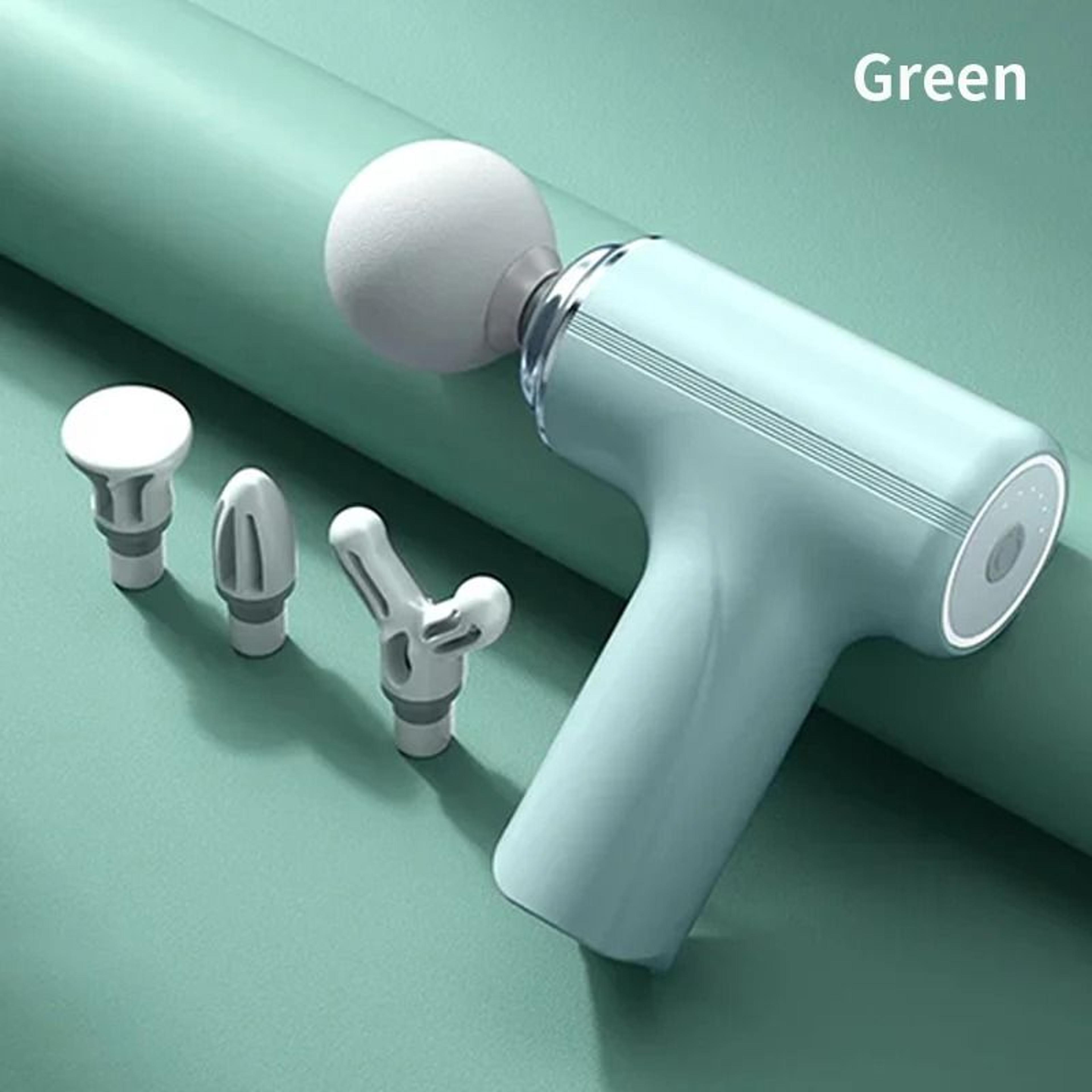 portable percussion massage gun deep tissue muscle massager with led light