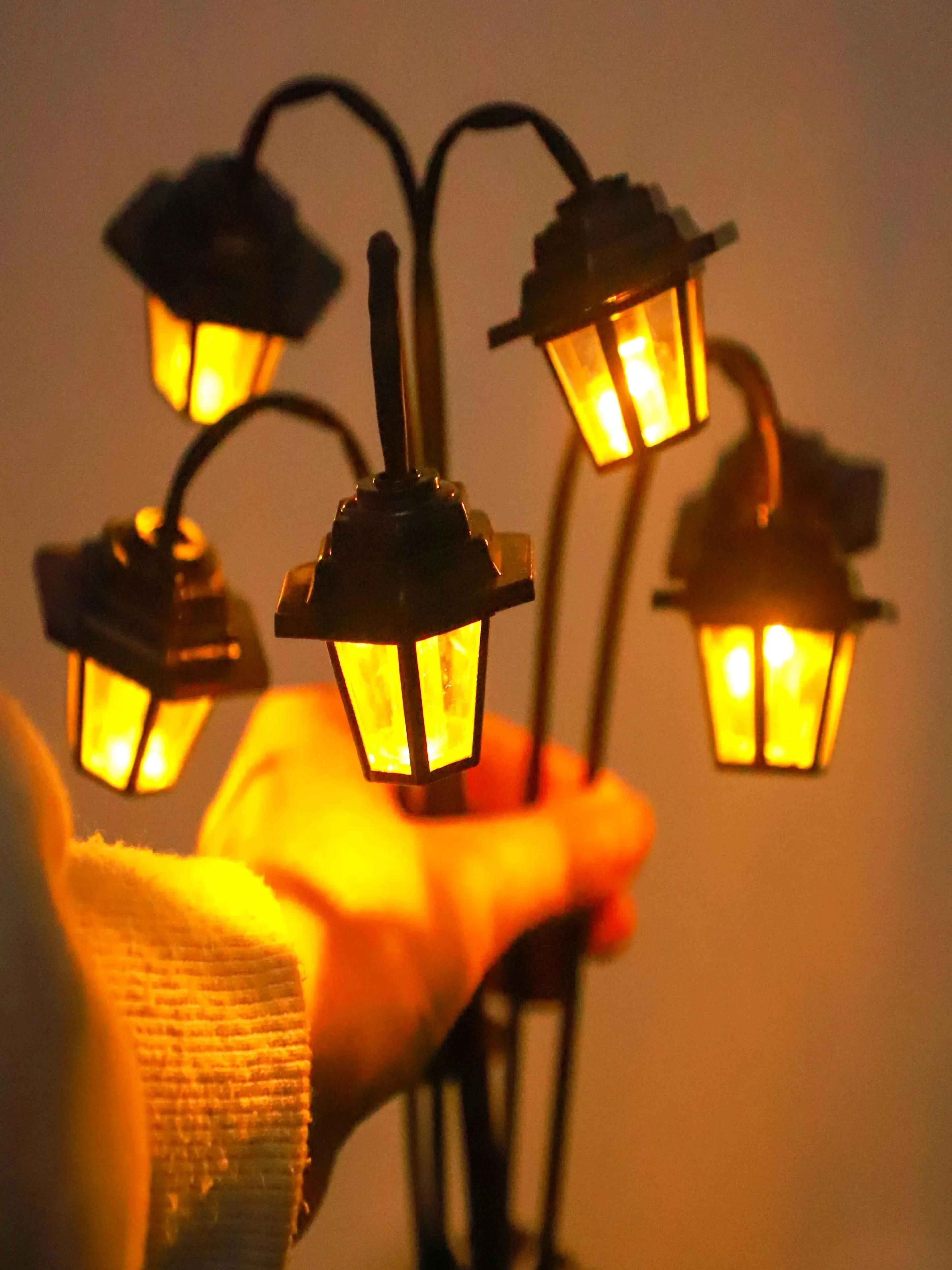 retro solar garden lantern vintage street lamp outdoor decorative light