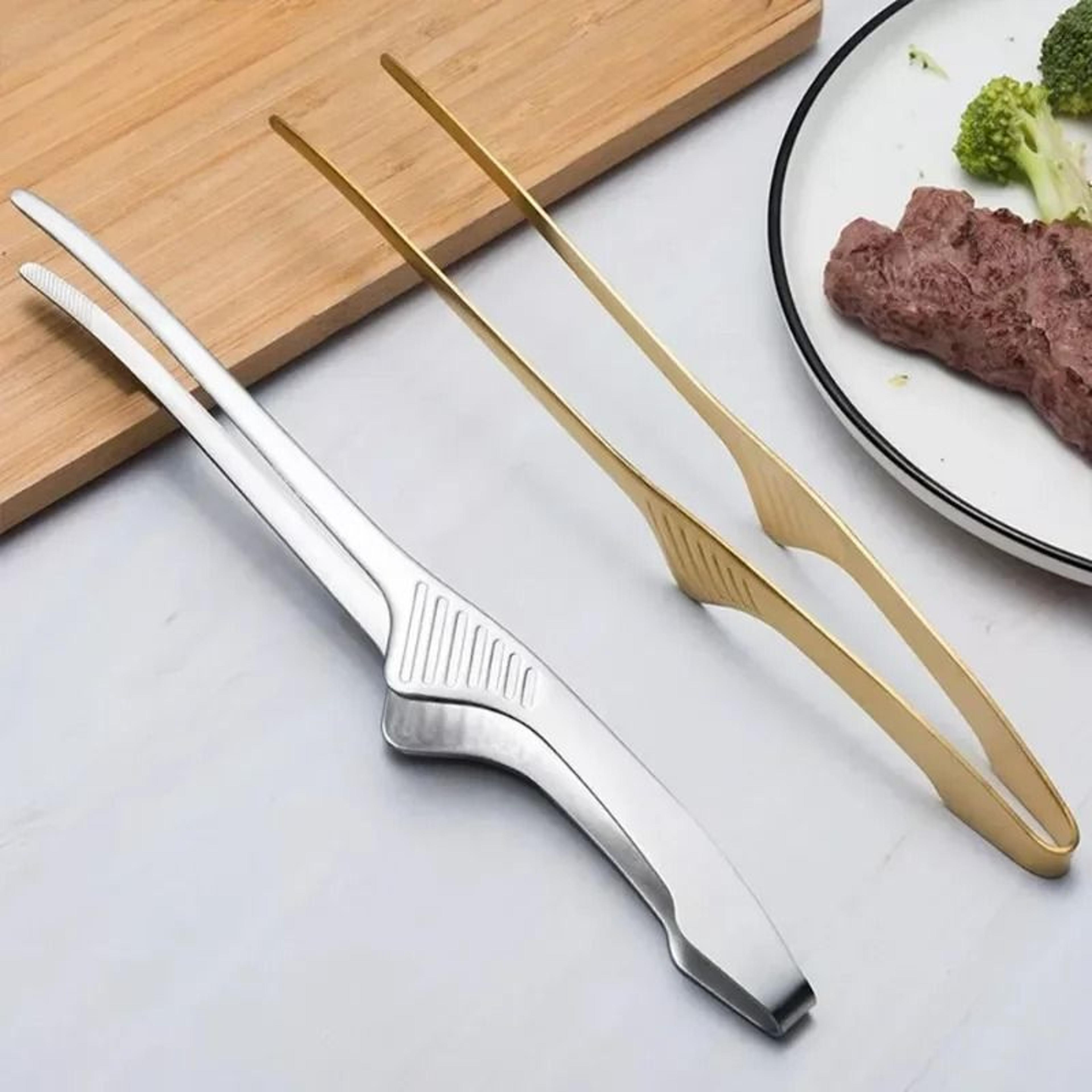 precision stainless steel kitchen tweezers tongs heat resistant cooking food tweezers