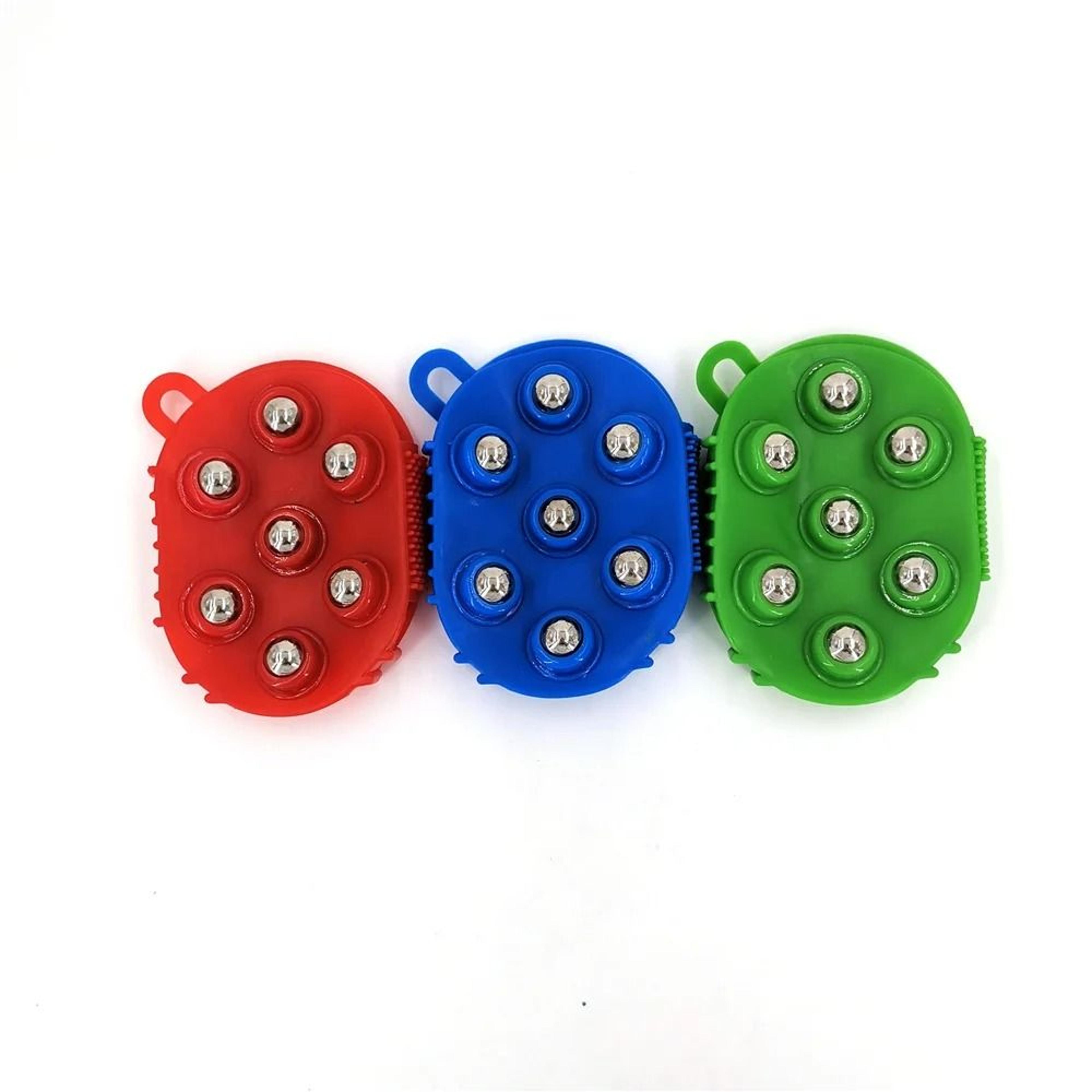 7 ball body massage roller glove anti cellulite muscle relief massager